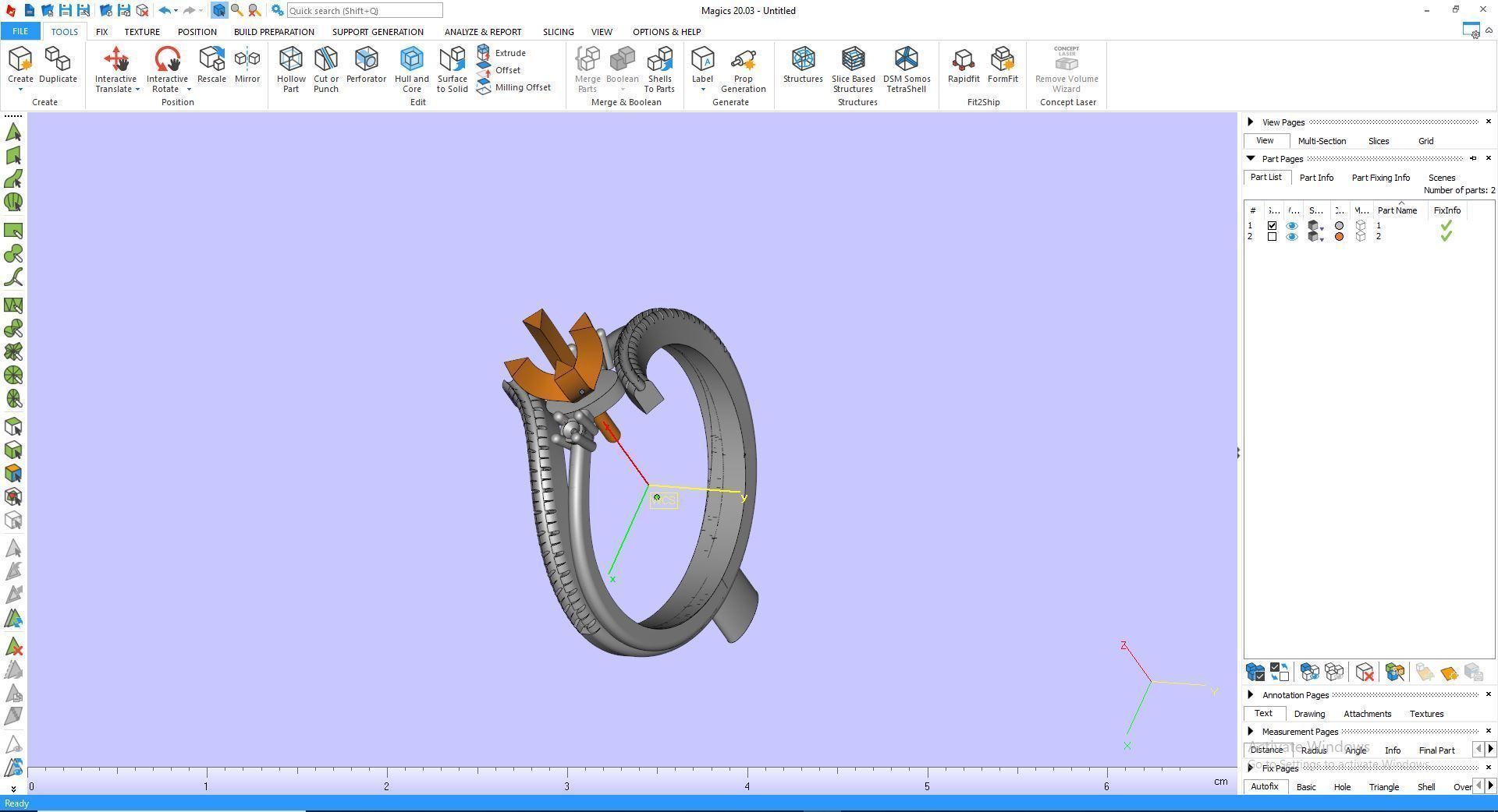 Ring M3 The luxury female ring with gems wedding 3D print model_16