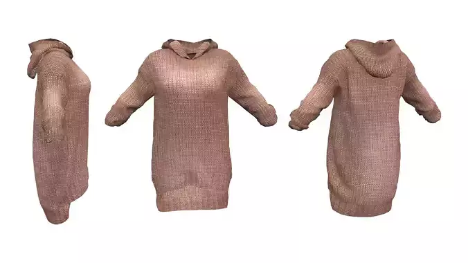 Ladies Hooded Loose Sweater