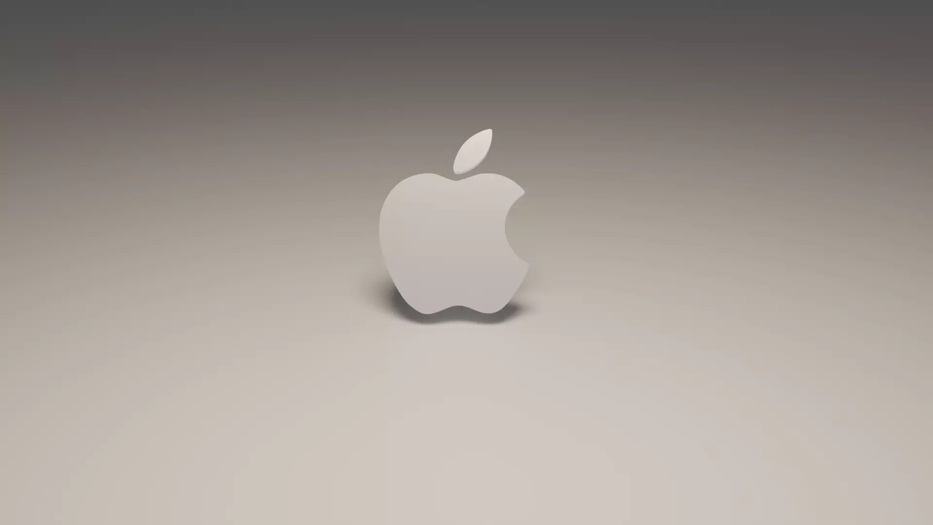Apple logo 1 Low-poly 3D model_0