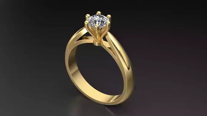 Ring M15 The luxury female ring with gem wedding