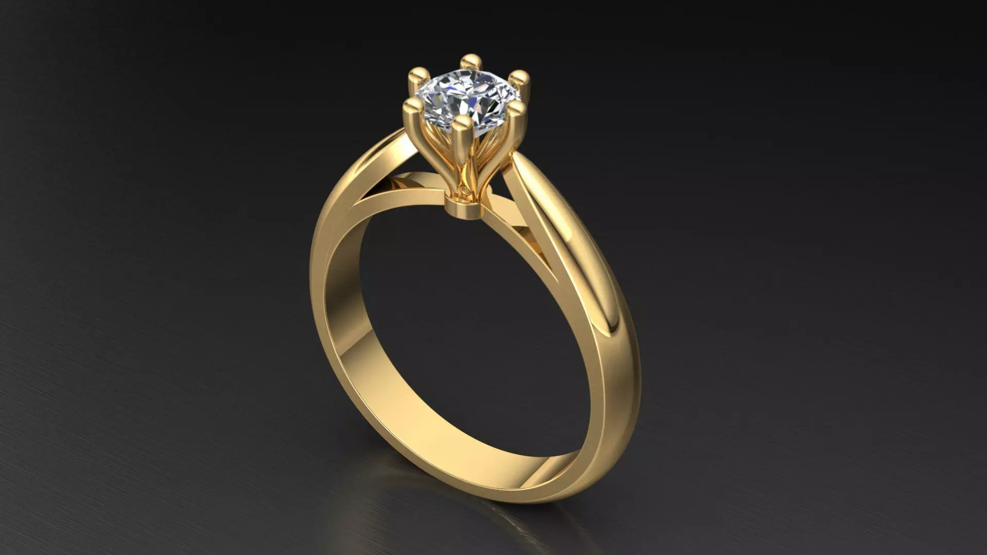 Ring M15 The luxury female ring with gem wedding 3D print model_0