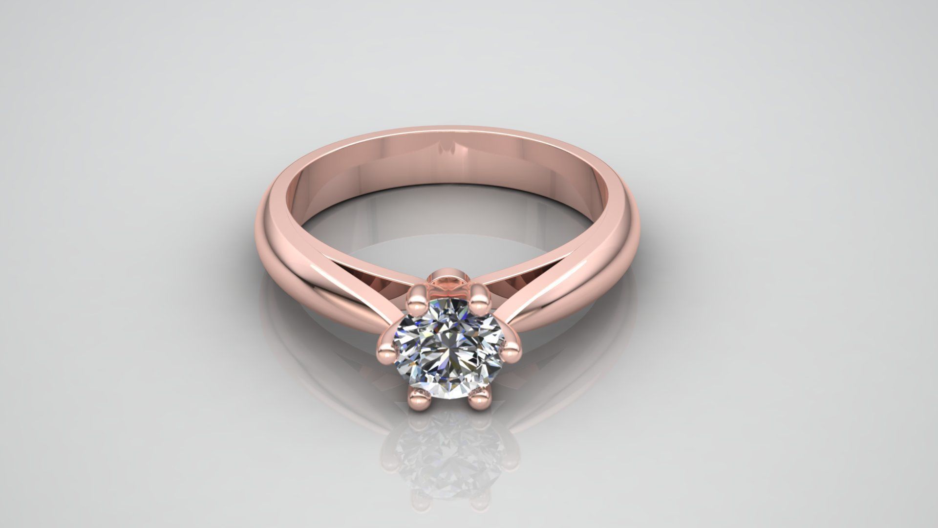 Ring M15 The luxury female ring with gem wedding 3D print model_8