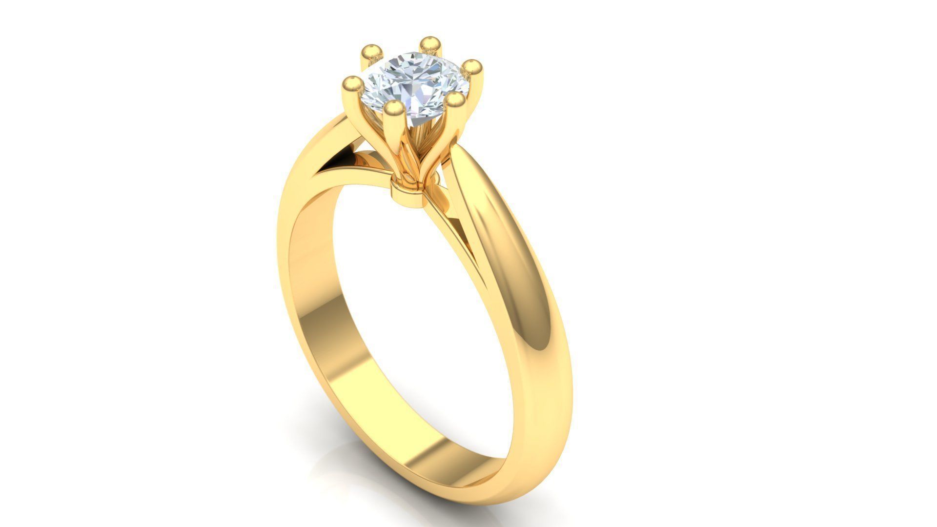 Ring M15 The luxury female ring with gem wedding 3D print model_3