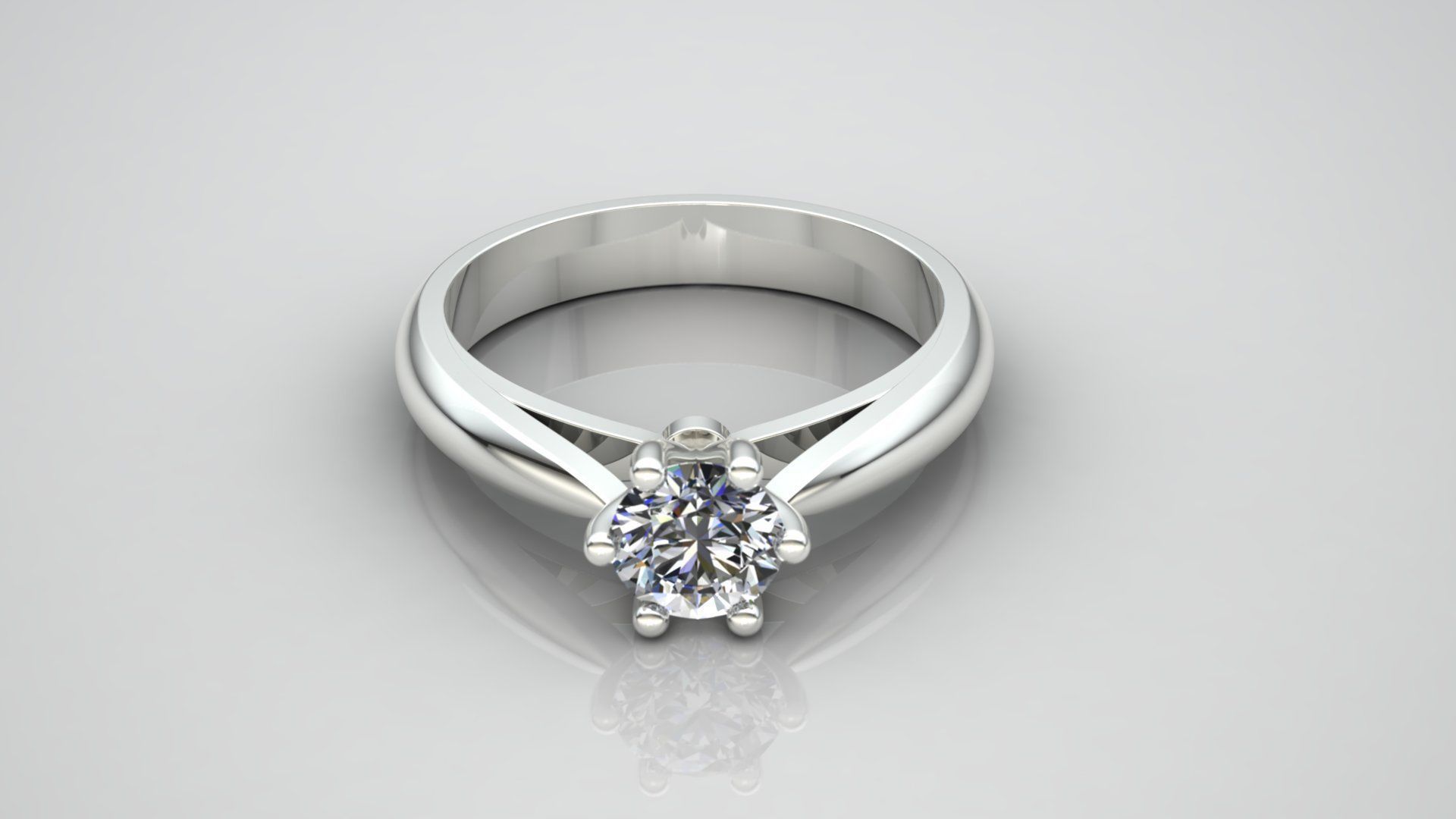 Ring M15 The luxury female ring with gem wedding 3D print model_7