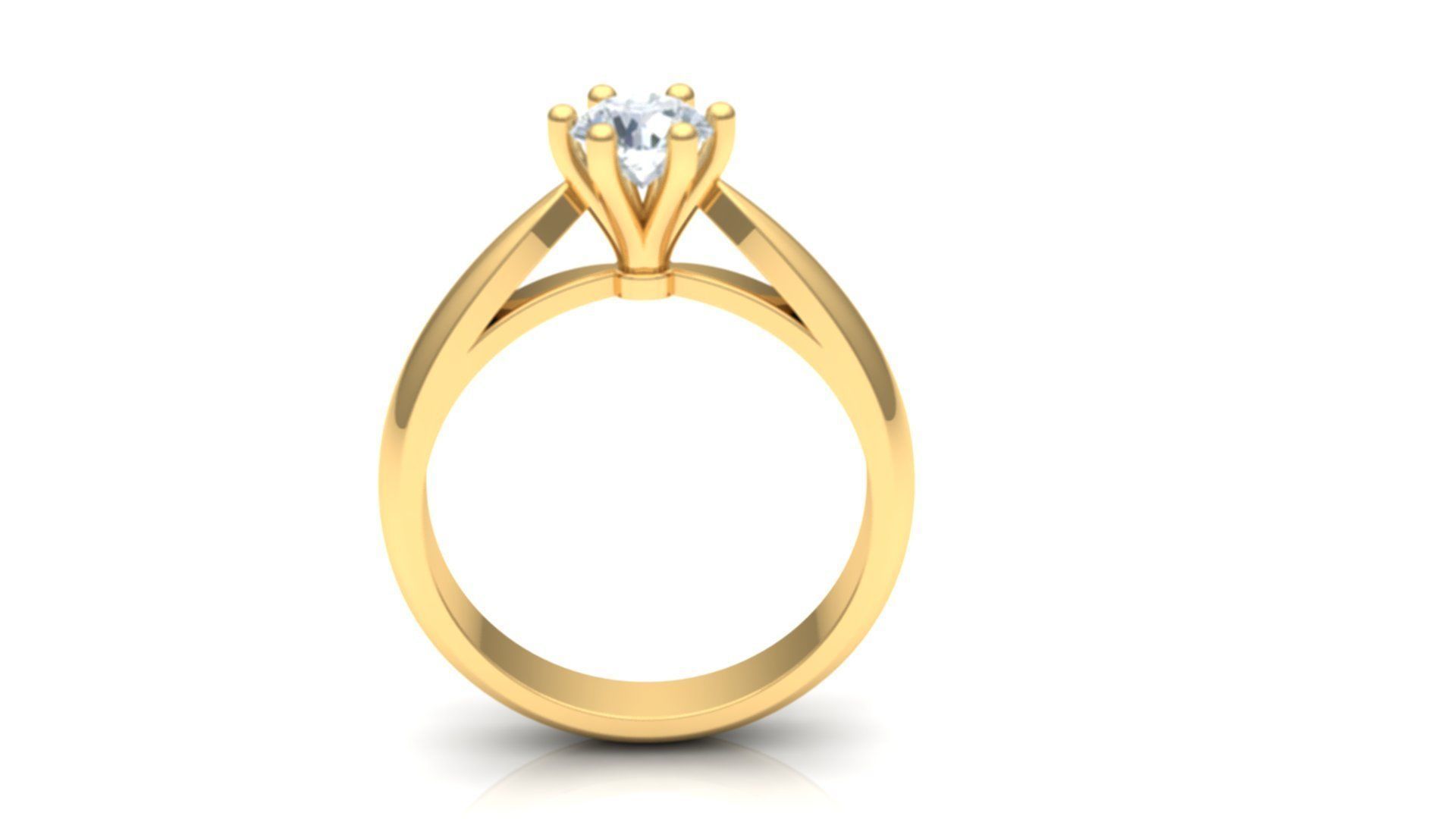 Ring M15 The luxury female ring with gem wedding 3D print model_4
