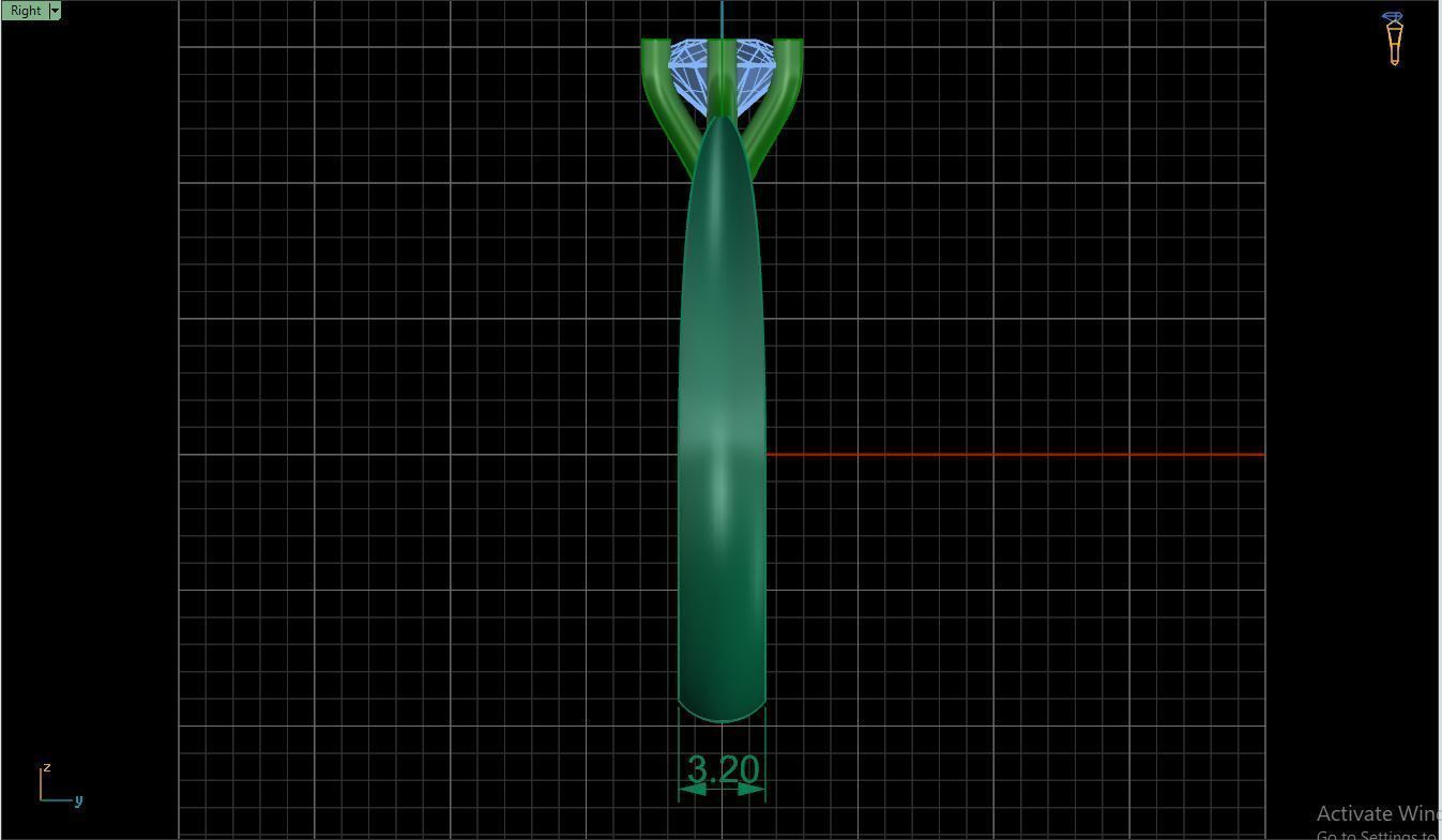 Ring M15 The luxury female ring with gem wedding 3D print model_12