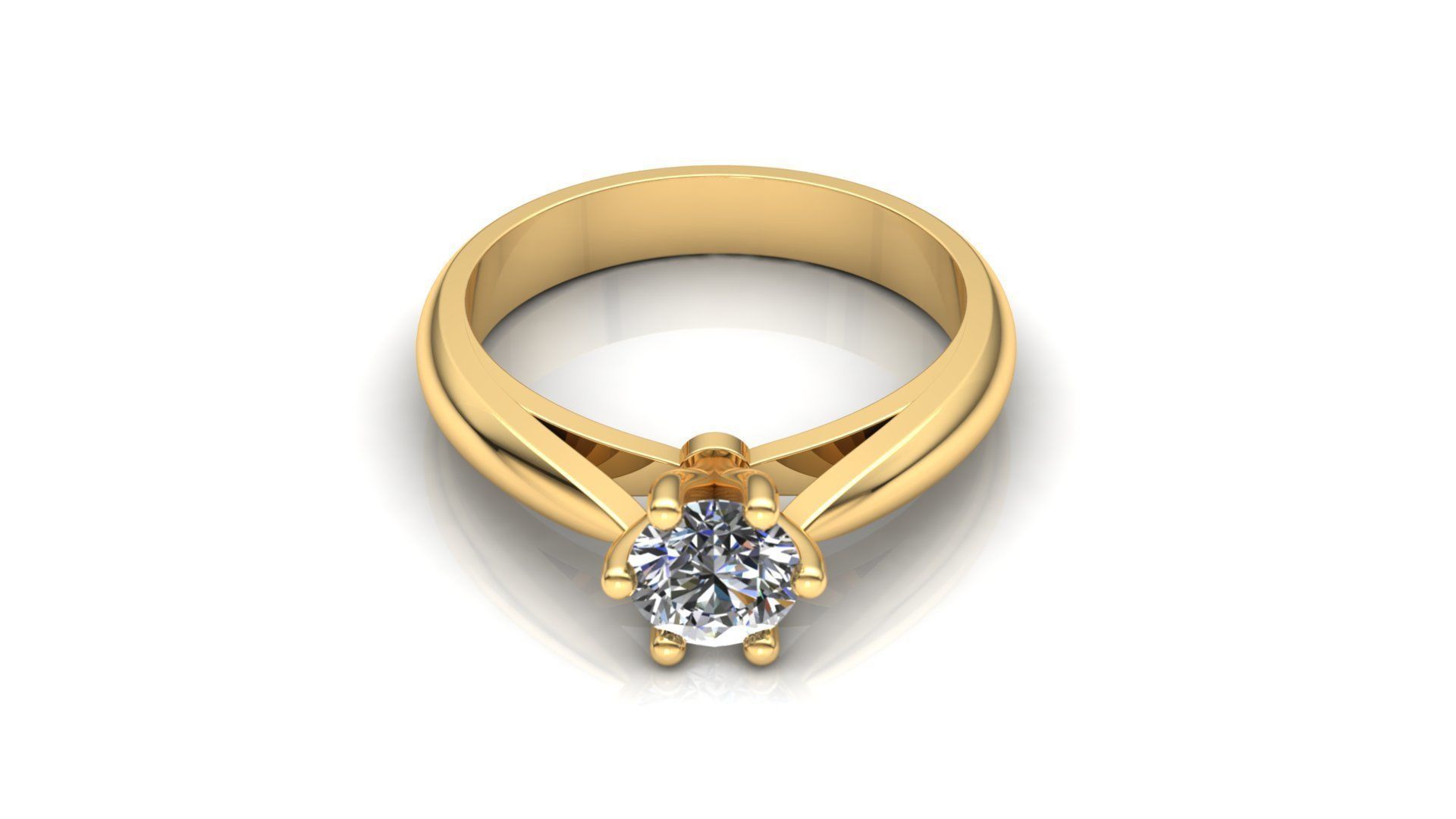 Ring M15 The luxury female ring with gem wedding 3D print model_5