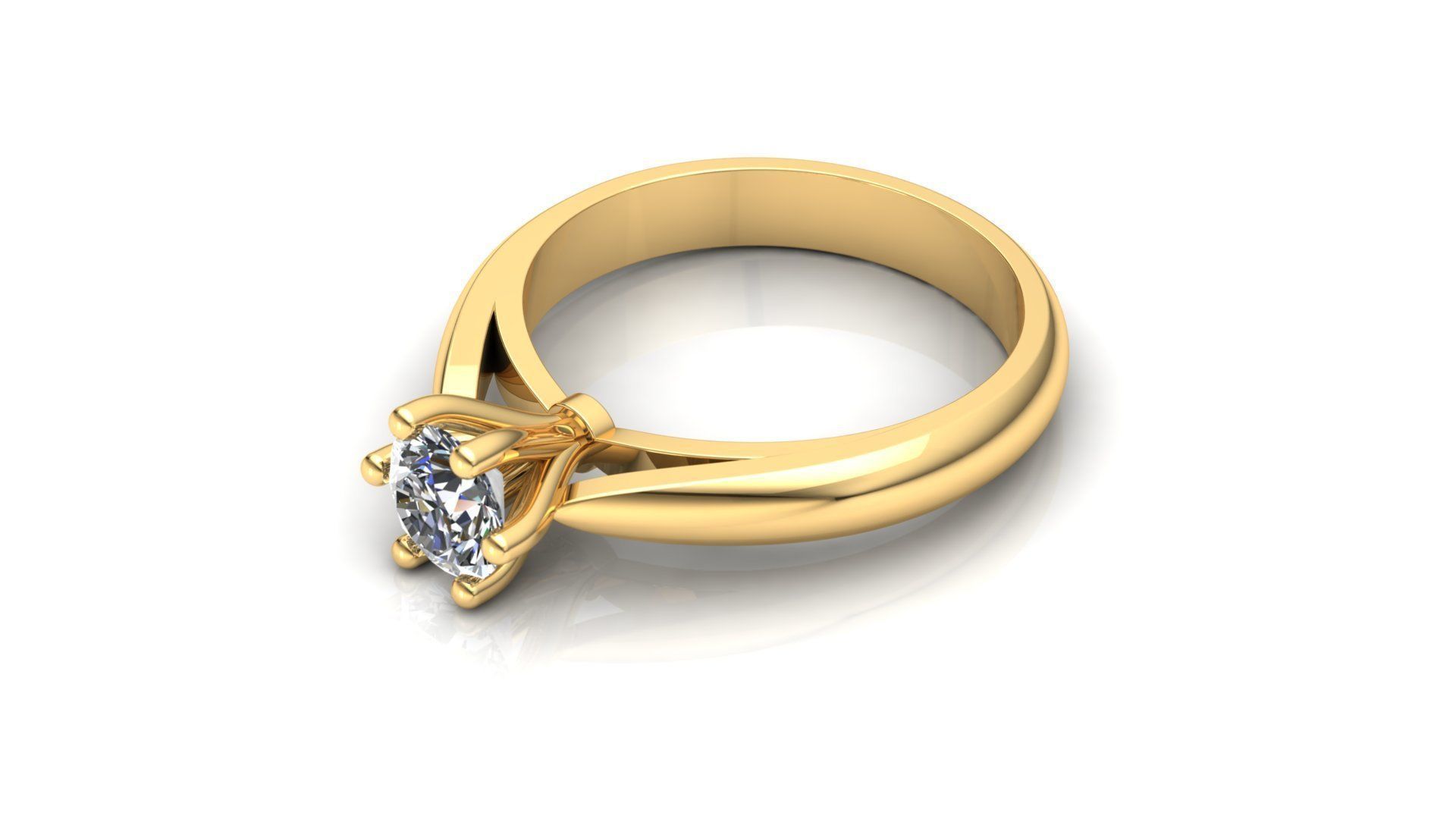 Ring M15 The luxury female ring with gem wedding 3D print model_6