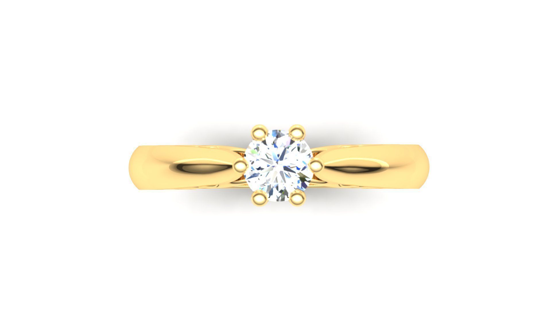 Ring M16 The luxury female ring with gem wedding 3D print model_7