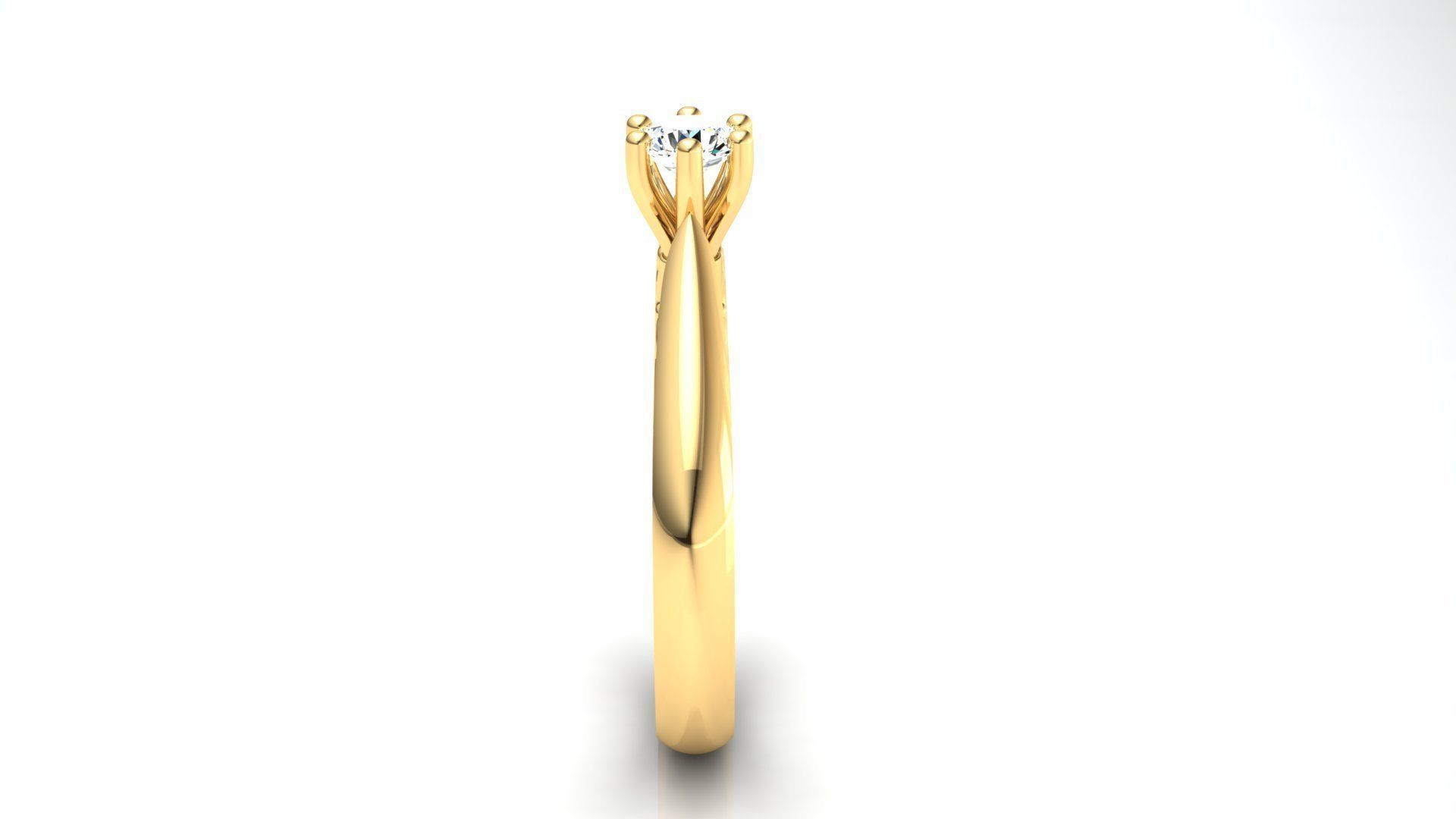 Ring M16 The luxury female ring with gem wedding 3D print model_6