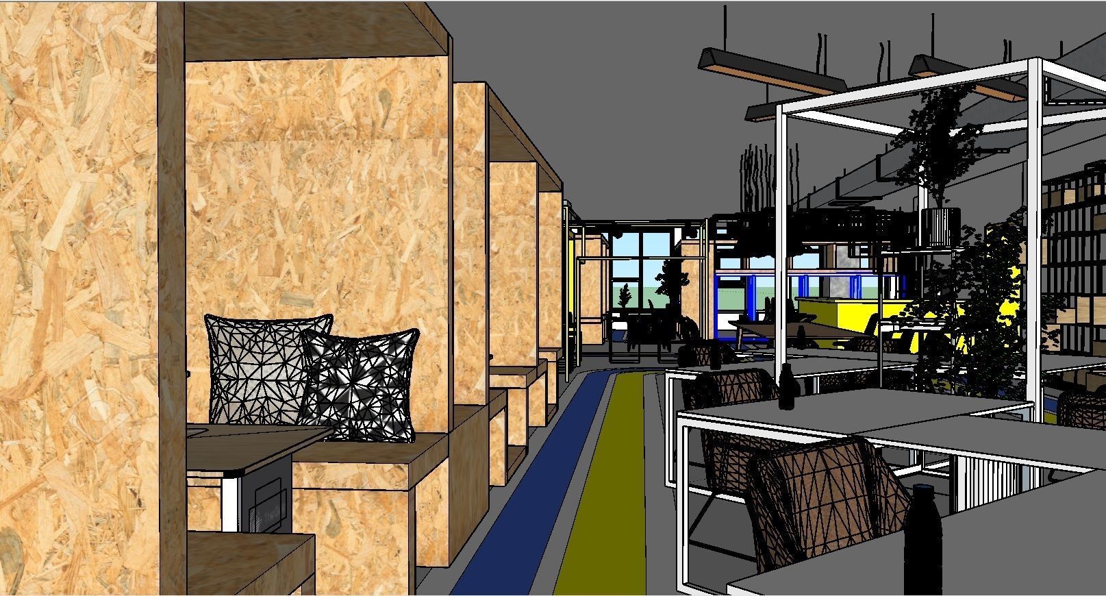 Coworking space 3D model_7