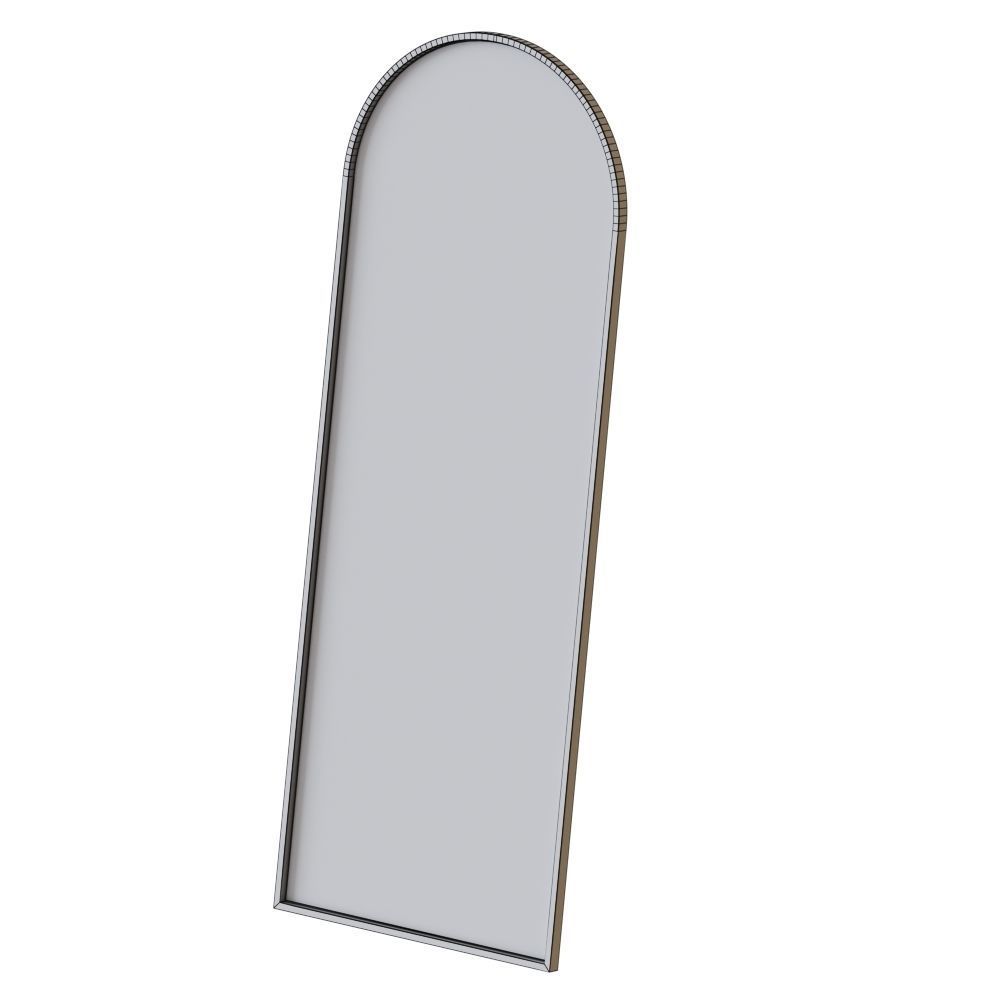 Metal Frame Arched Floor Mirror 3D model_2