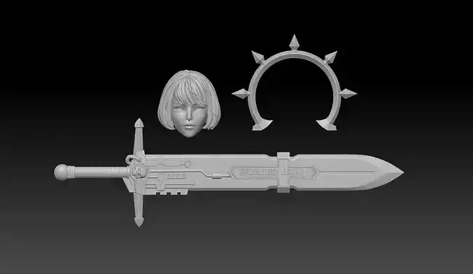 Mcfarlane action figure  heads and weapon Accessories 3D print model