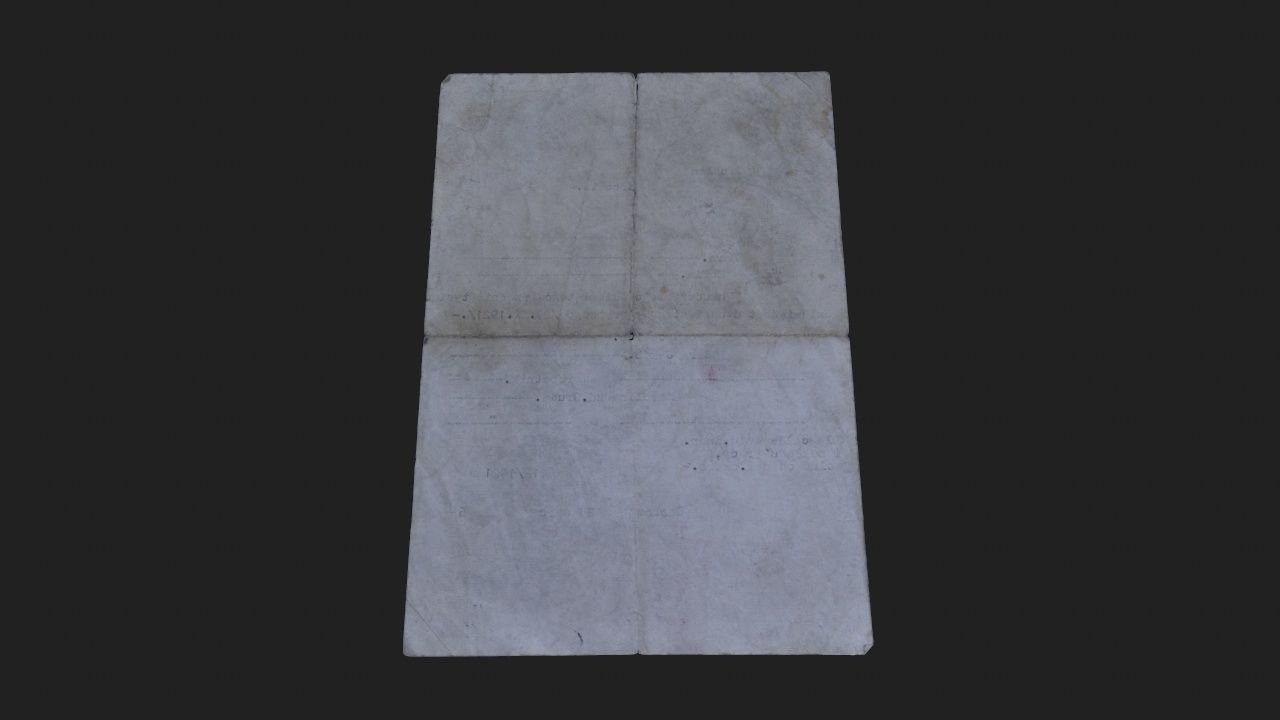 Old Book-Paper-Envelope-Cardboard-Photo - PBR Game Ready Low-poly 3D model_26