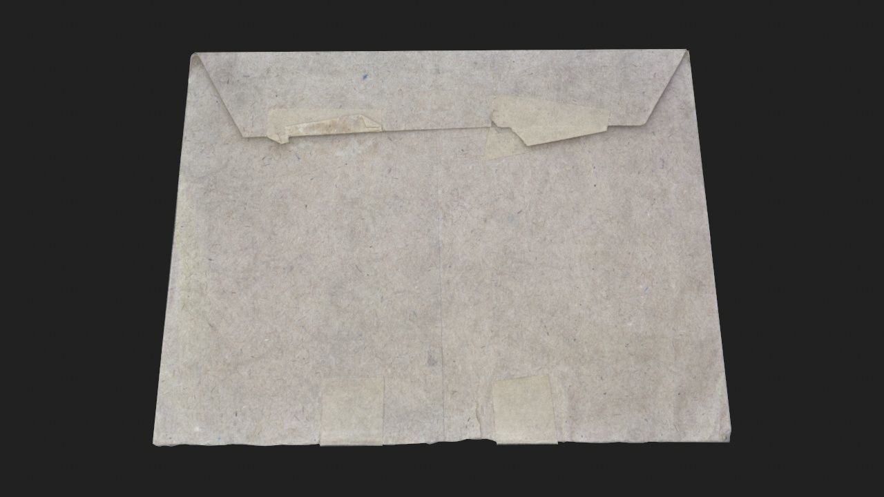 Old Book-Paper-Envelope-Cardboard-Photo - PBR Game Ready Low-poly 3D model_21