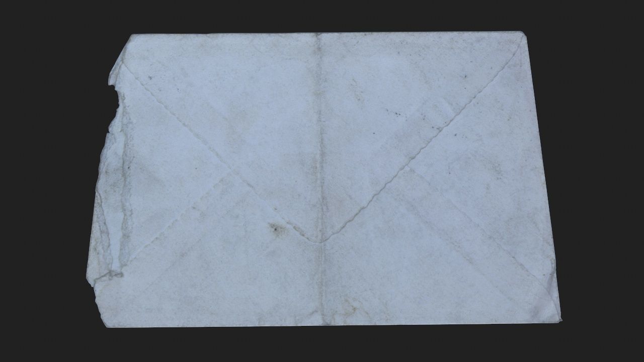 Old Book-Paper-Envelope-Cardboard-Photo - PBR Game Ready Low-poly 3D model_23