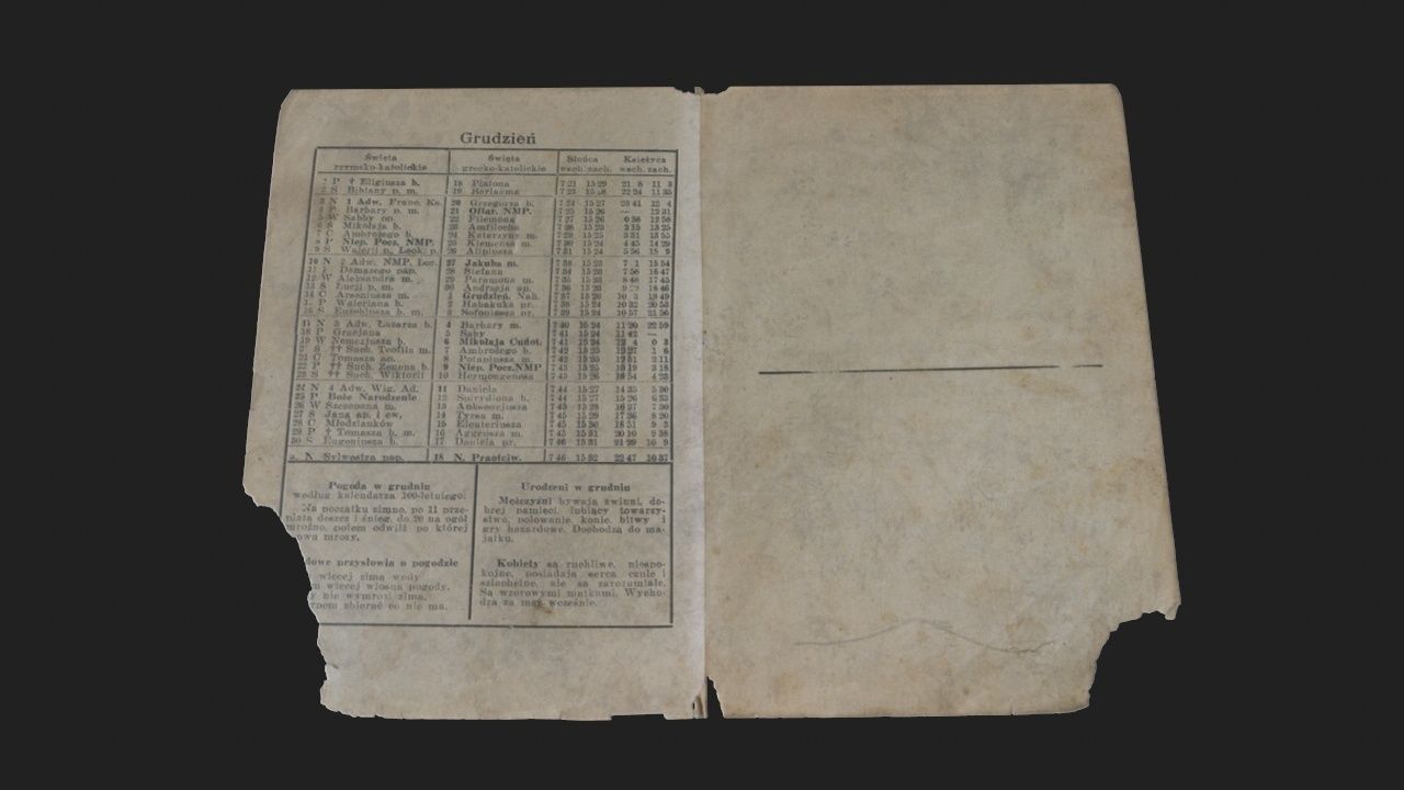 Old Book-Paper-Envelope-Cardboard-Photo - PBR Game Ready Low-poly 3D model_25