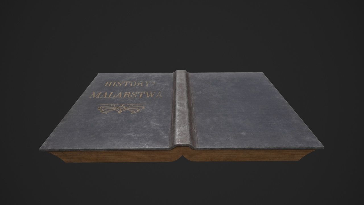 Old Book-Paper-Envelope-Cardboard-Photo - PBR Game Ready Low-poly 3D model_7