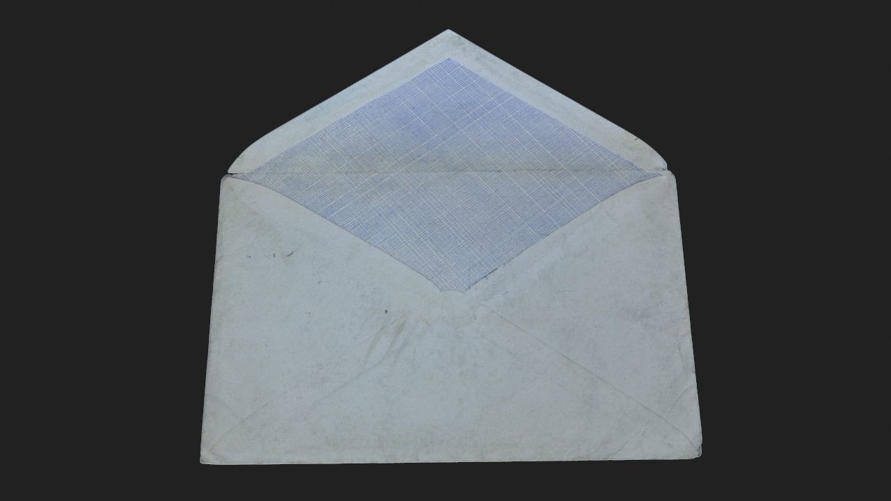 Old Book-Paper-Envelope-Cardboard-Photo - PBR Game Ready Low-poly 3D model_19