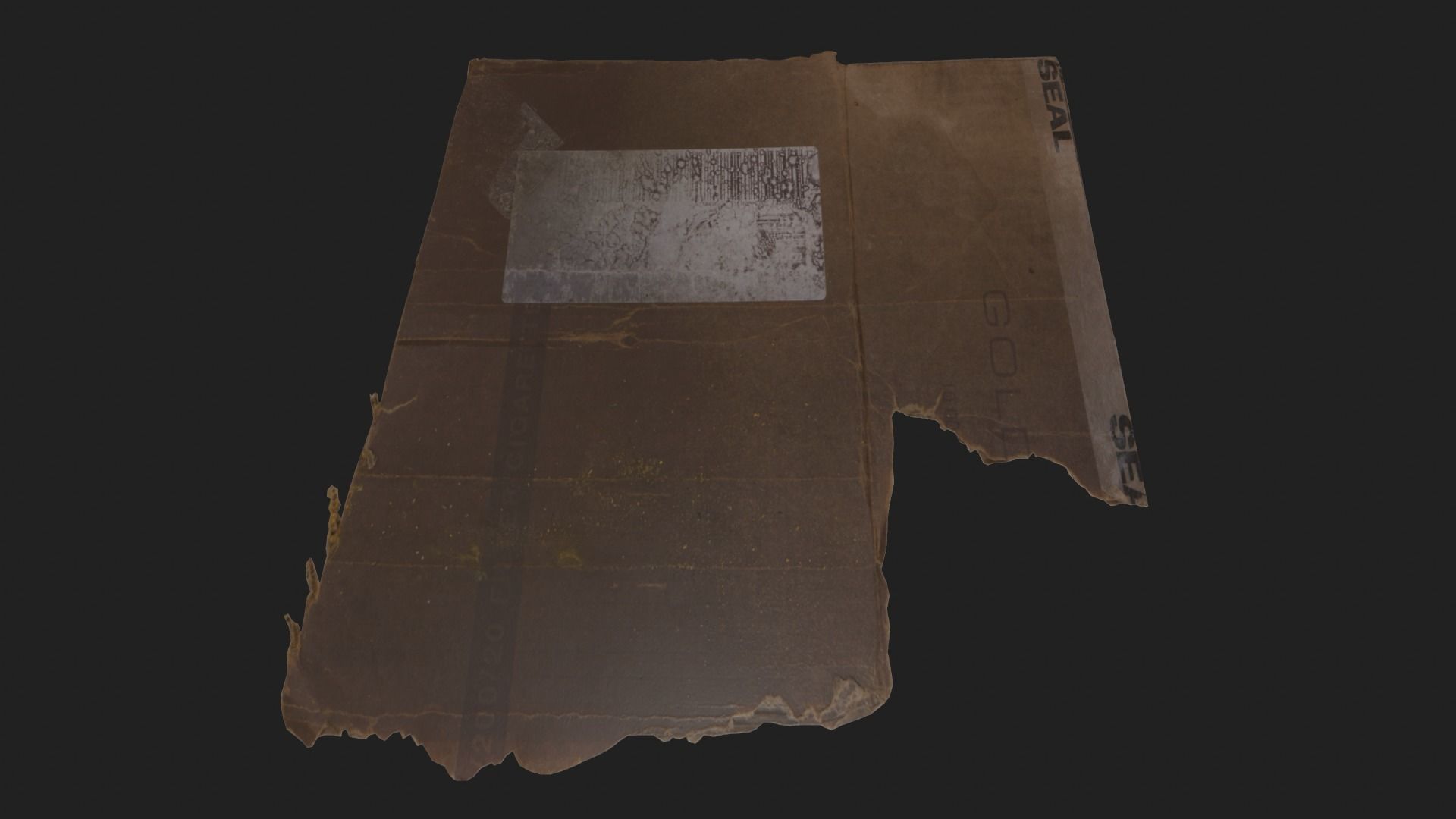 Old Book-Paper-Envelope-Cardboard-Photo - PBR Game Ready Low-poly 3D model_15