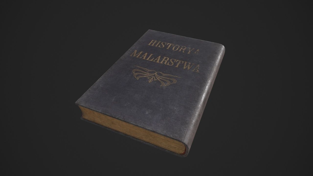 Old Book-Paper-Envelope-Cardboard-Photo - PBR Game Ready Low-poly 3D model_6