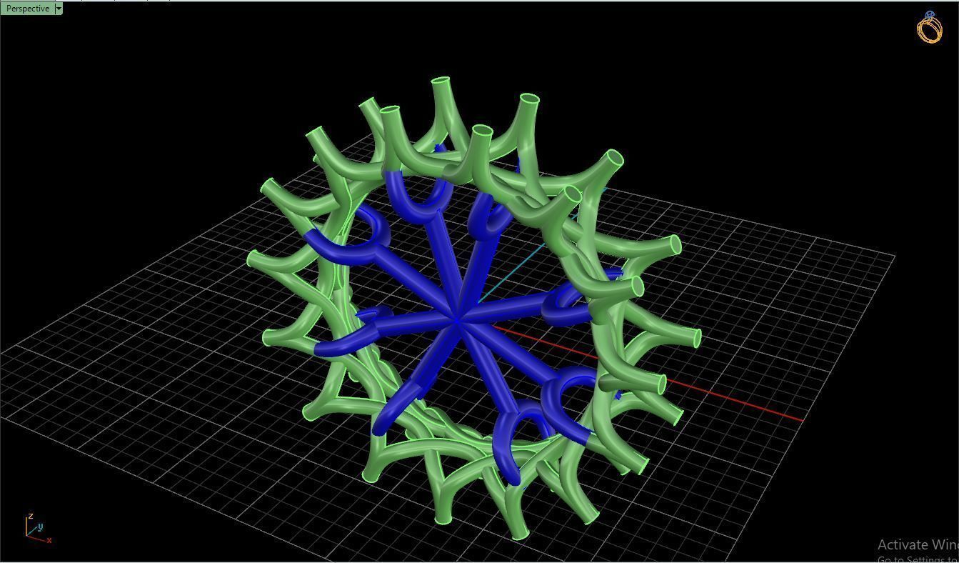 Ring M19 The luxury female ring with gems wedding 3D print model_16