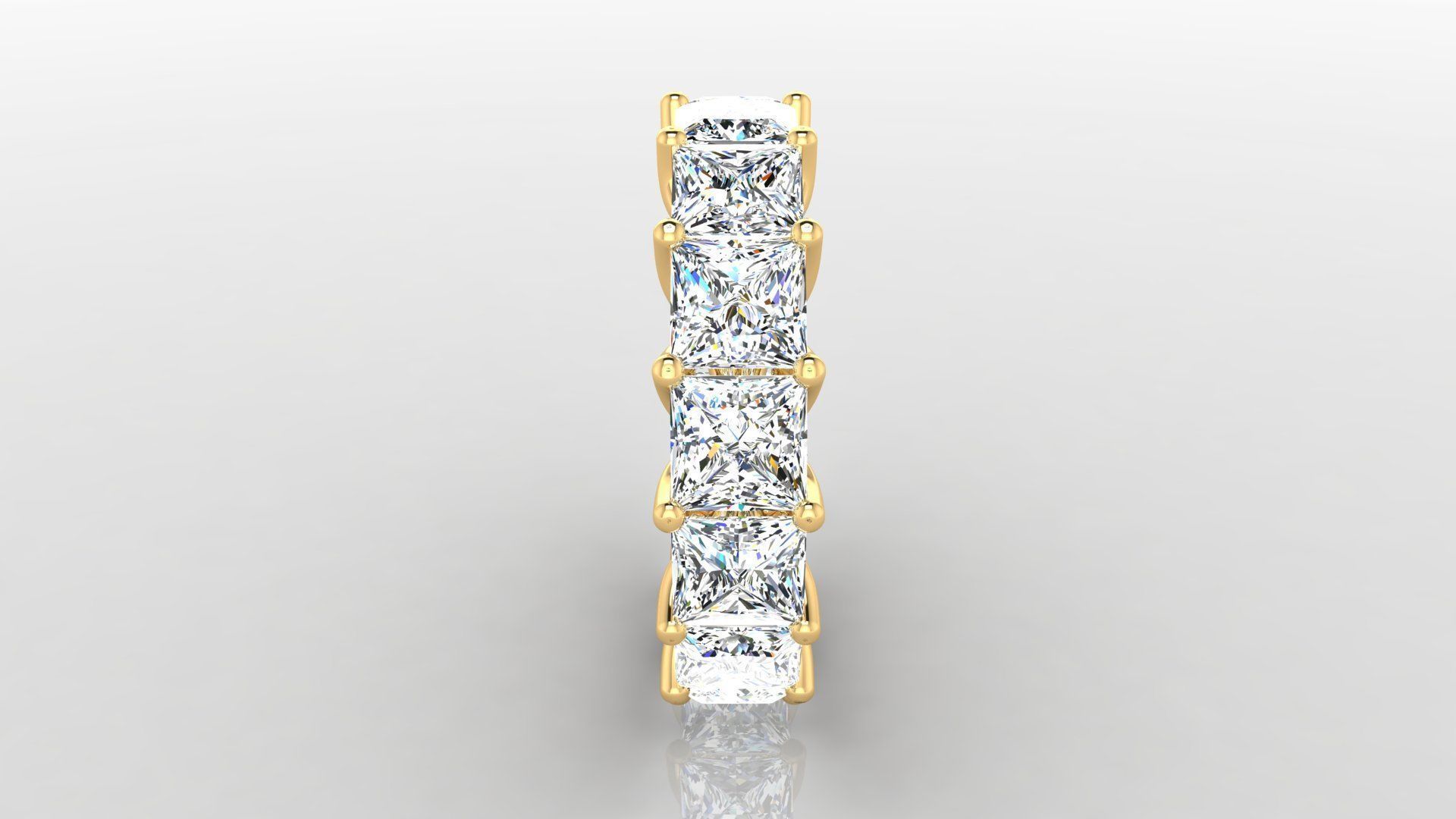 Ring M19 The luxury female ring with gems wedding 3D print model_2