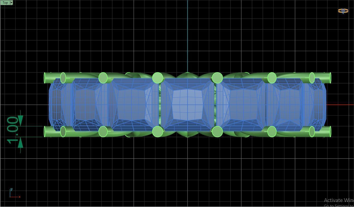 Ring M19 The luxury female ring with gems wedding 3D print model_12