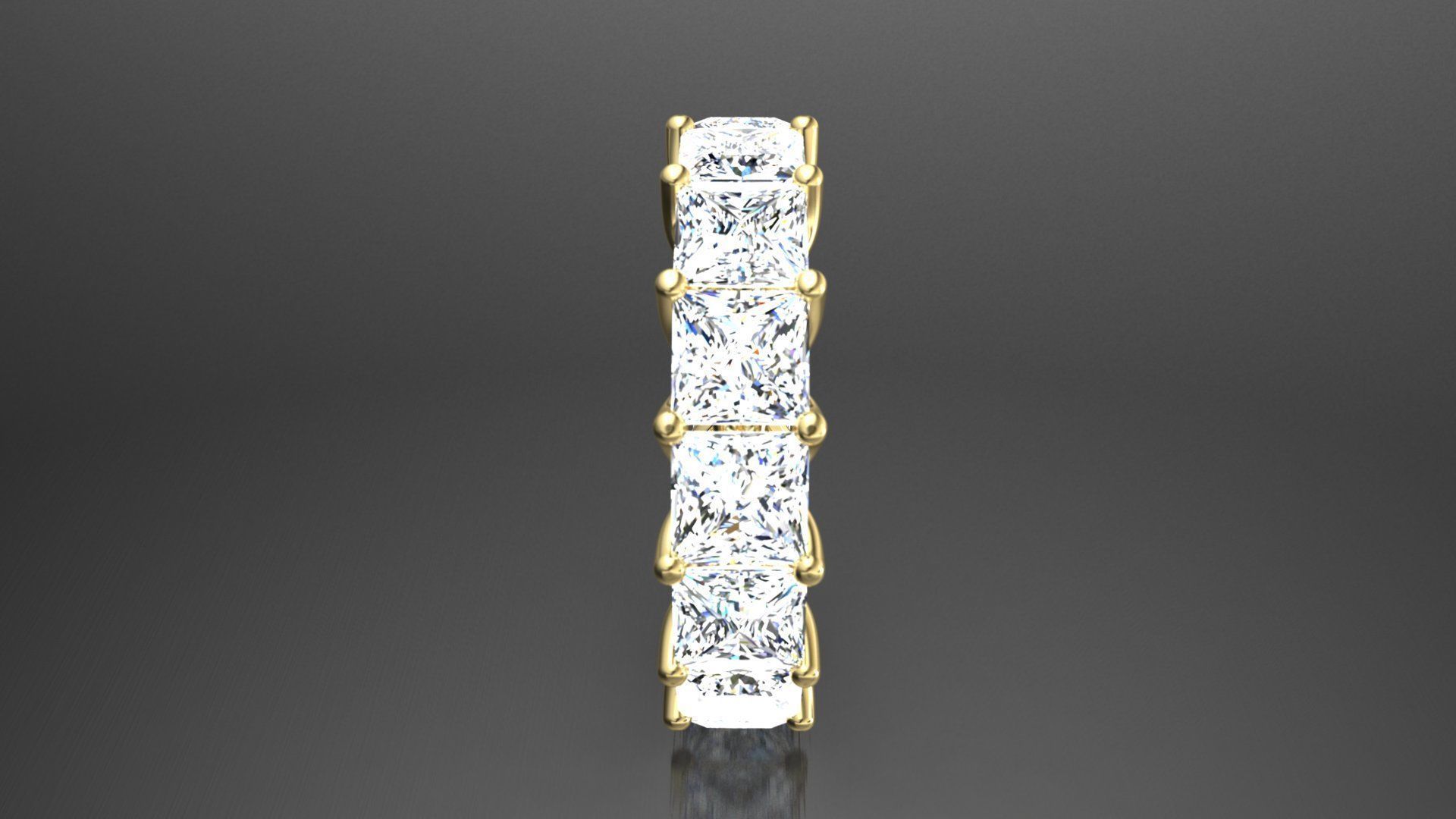 Ring M19 The luxury female ring with gems wedding 3D print model_9