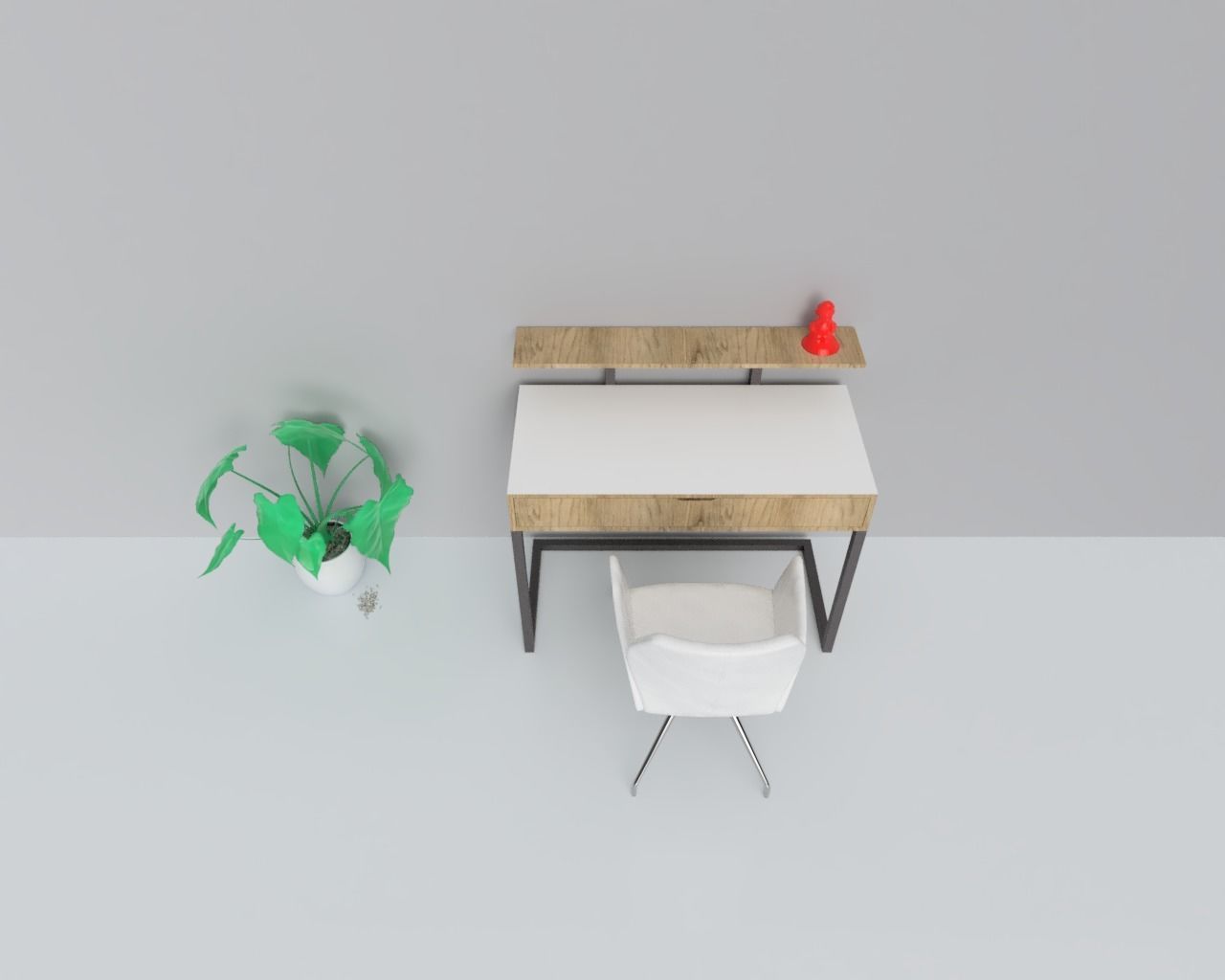 Study Table 3D model_1