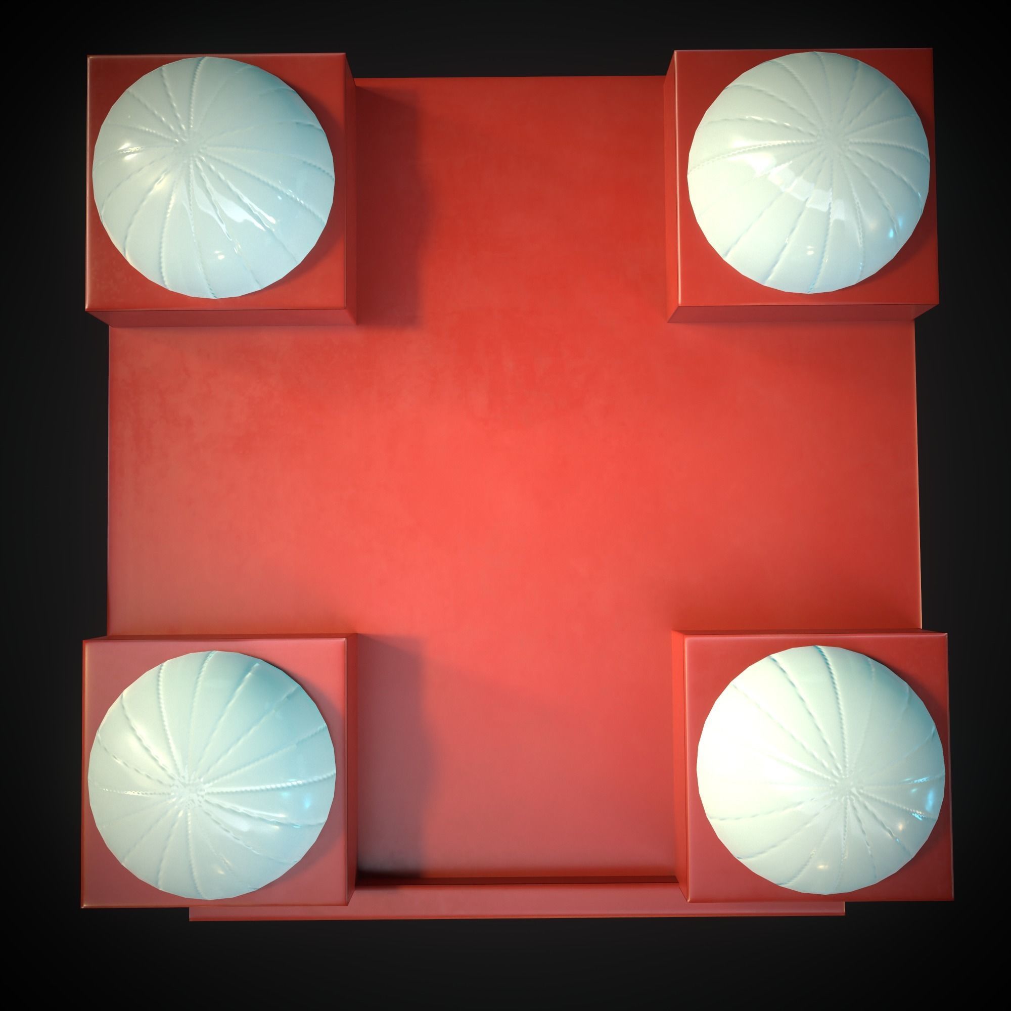 Sci-fi Bulletin board from Rick and Morty  Low-poly 3D model_11