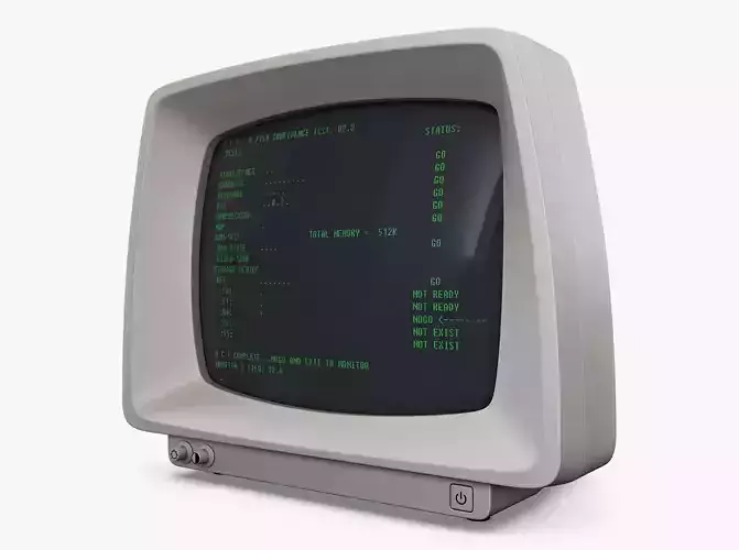 Monitor v 3 computer 3D model