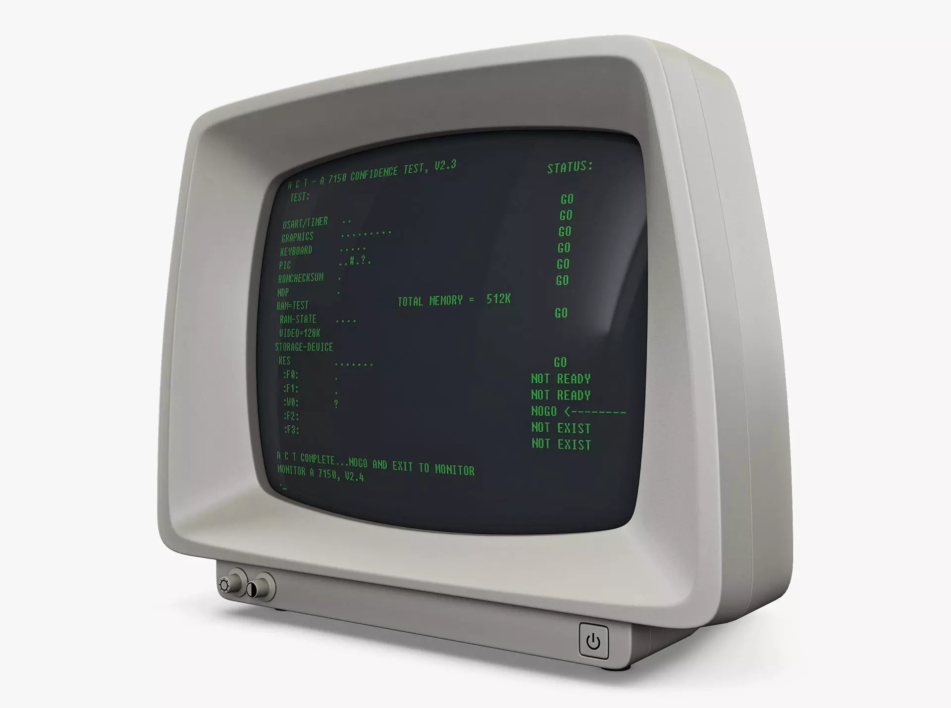 Monitor v 3 computer 3D model_0