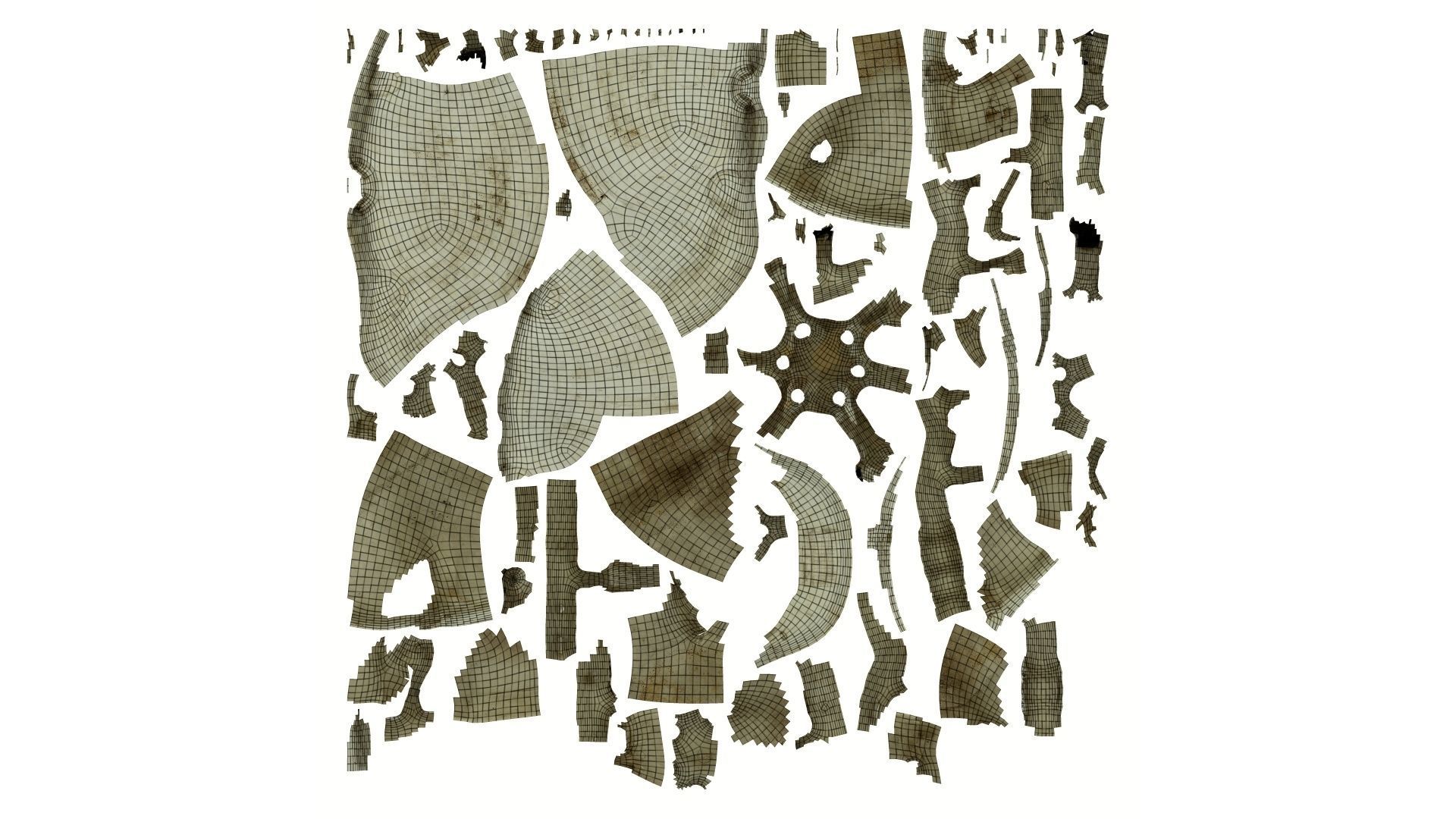 Dirty Safety Helmet Raw Scanned 3D model_14