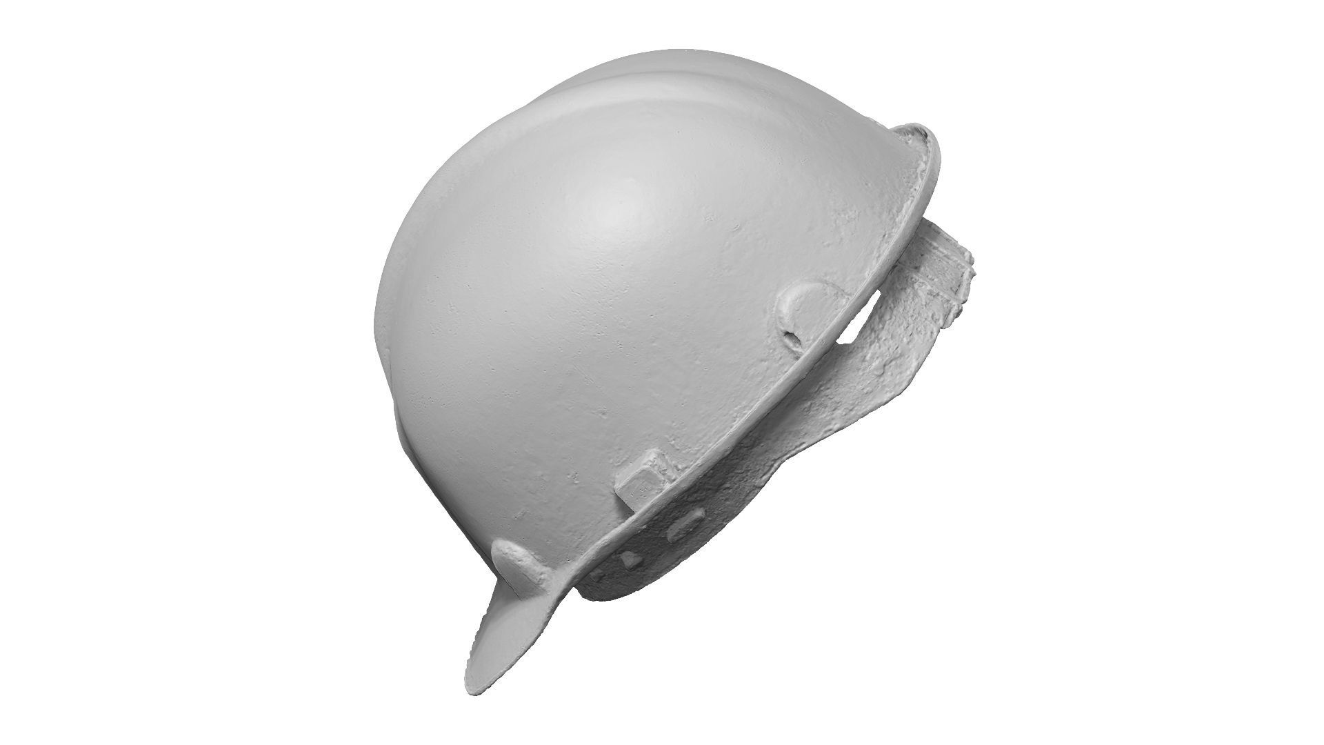 Dirty Safety Helmet Raw Scanned 3D model_13