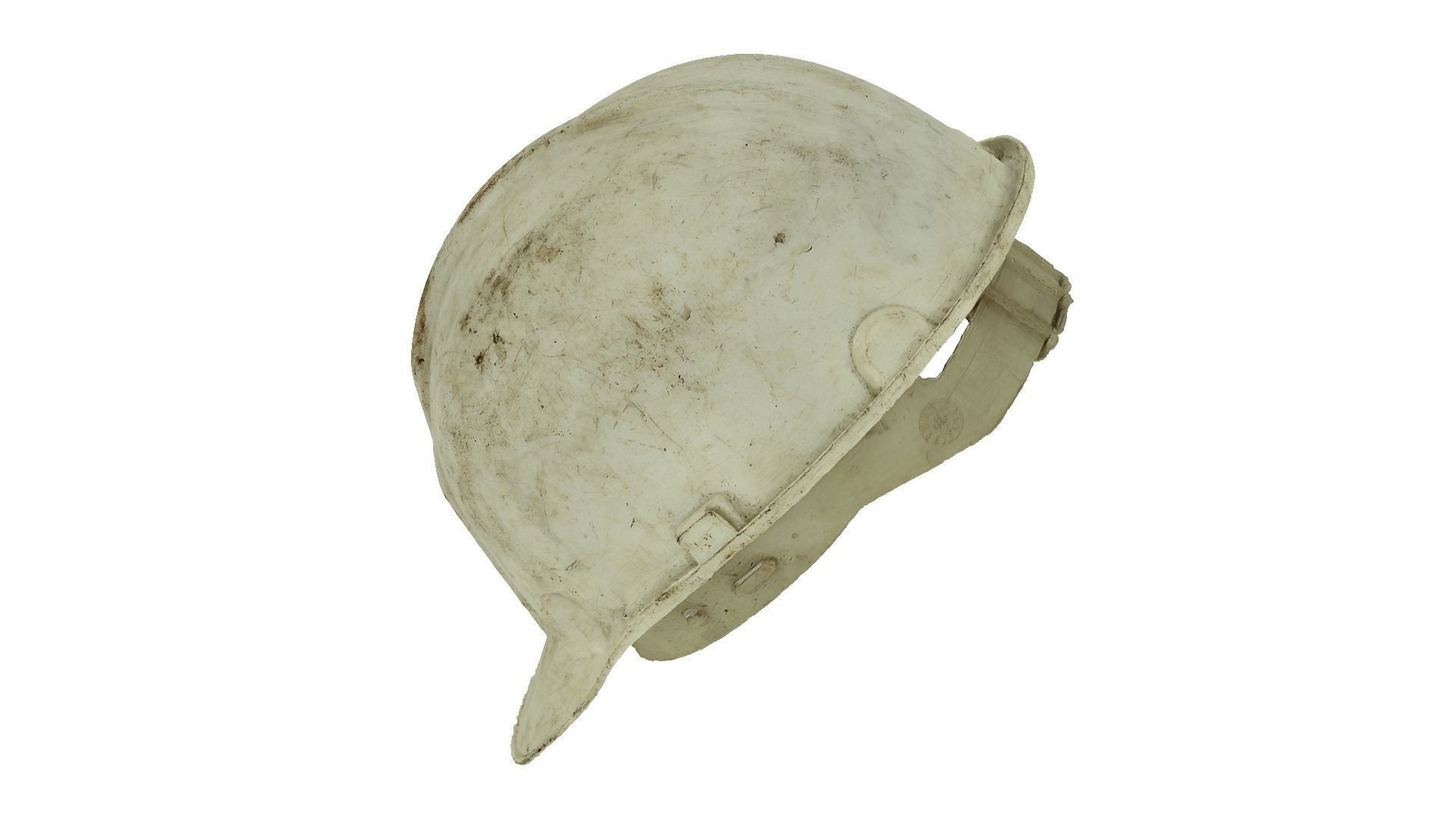 Dirty Safety Helmet Raw Scanned 3D model_6