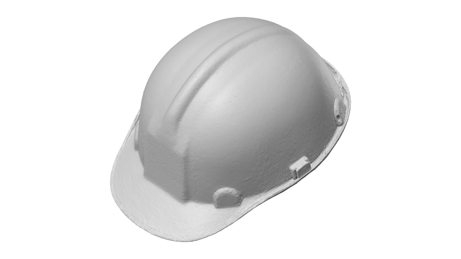 Dirty Safety Helmet Raw Scanned 3D model_1