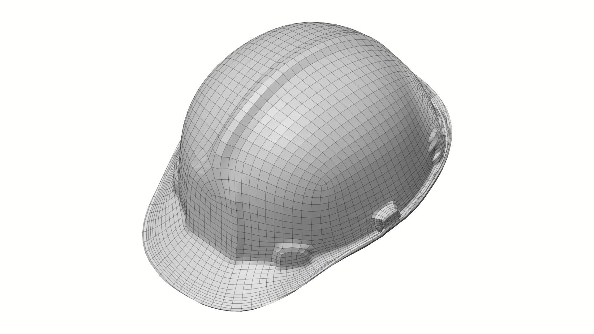 Dirty Safety Helmet Raw Scanned 3D model_7