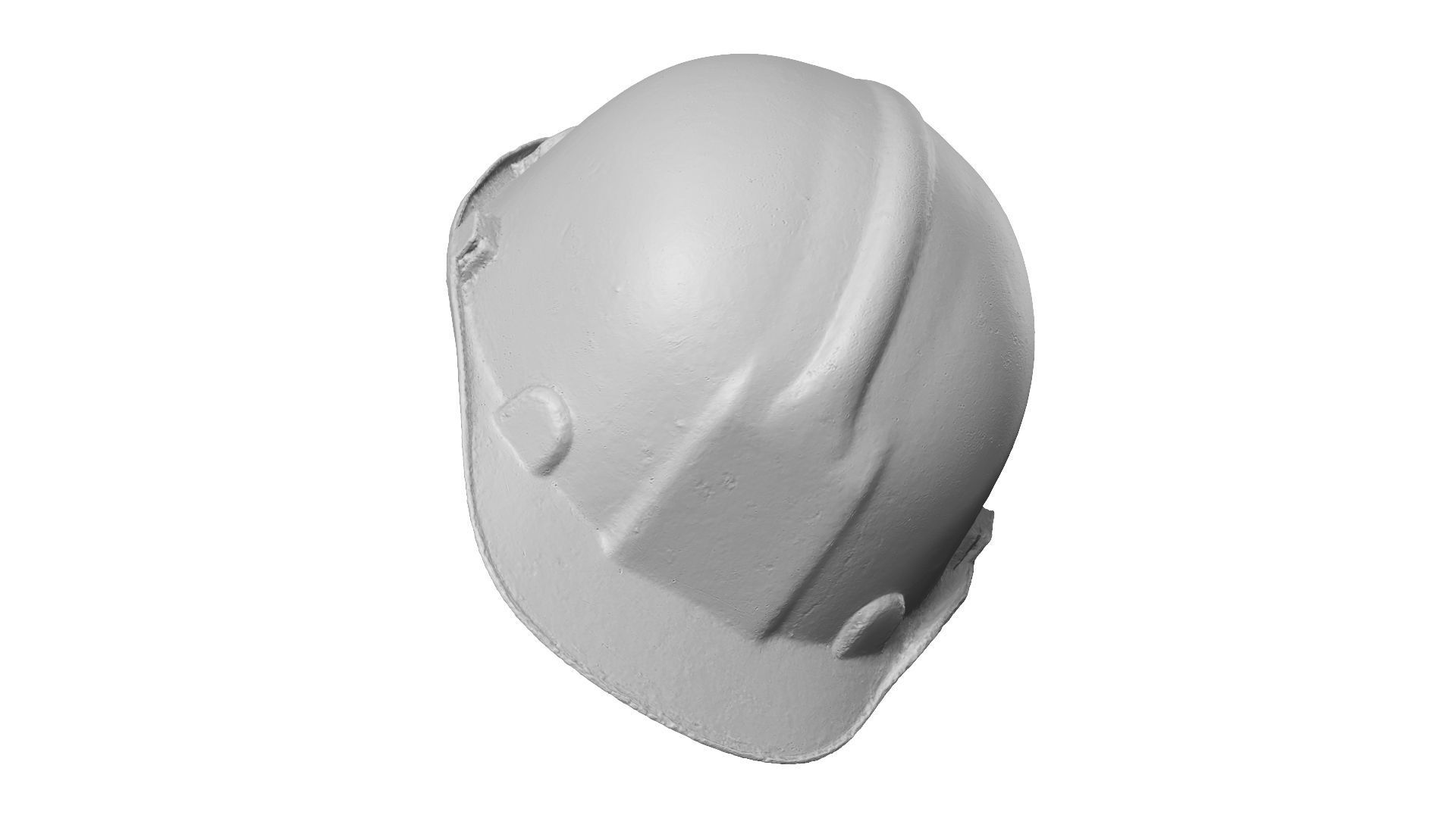 Dirty Safety Helmet Raw Scanned 3D model_9