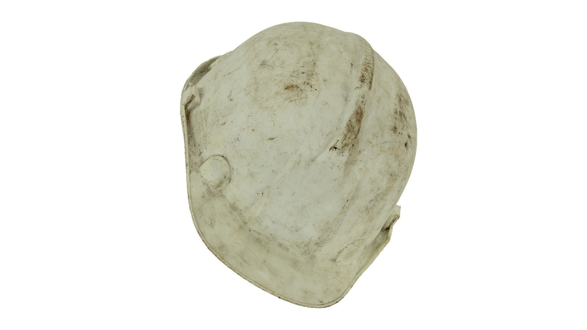 Dirty Safety Helmet Raw Scanned 3D model_2