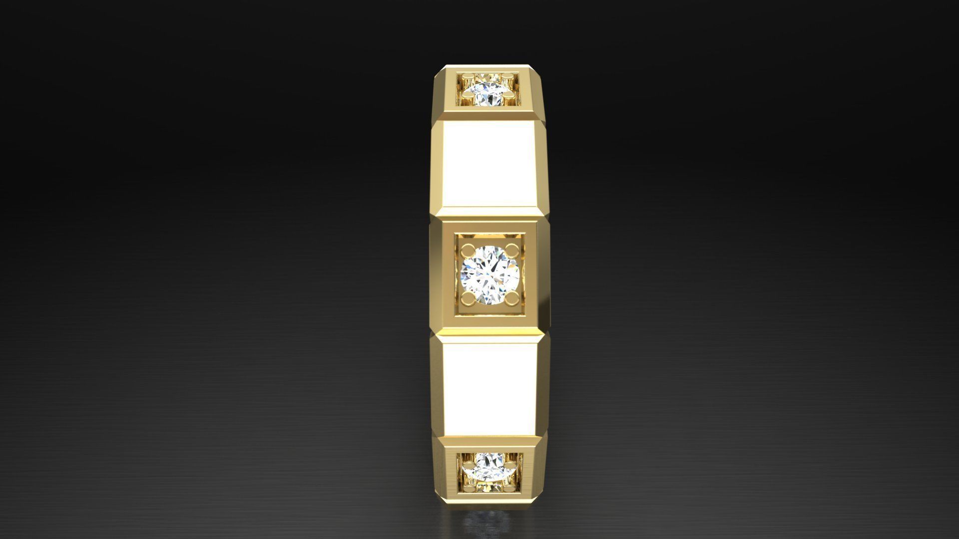 Ring M23 The luxury female ring with gems wedding 3D print model_8