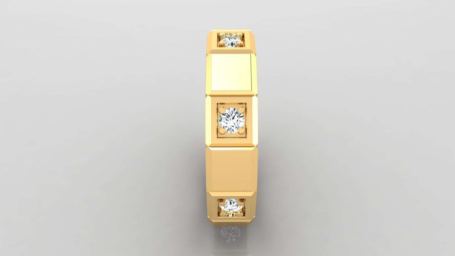 Ring M23 The luxury female ring with gems wedding 3D print model_3