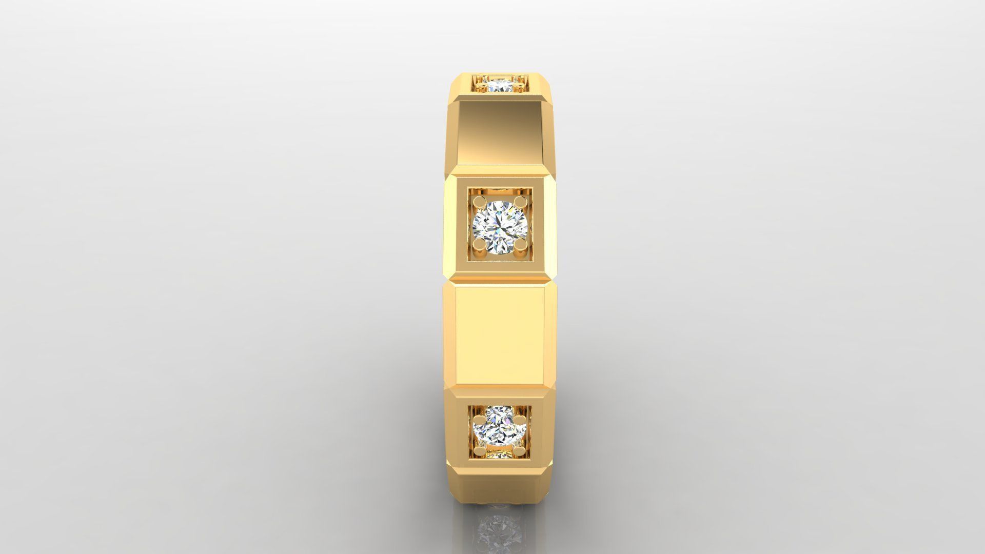 Ring M23 The luxury female ring with gems wedding 3D print model_4