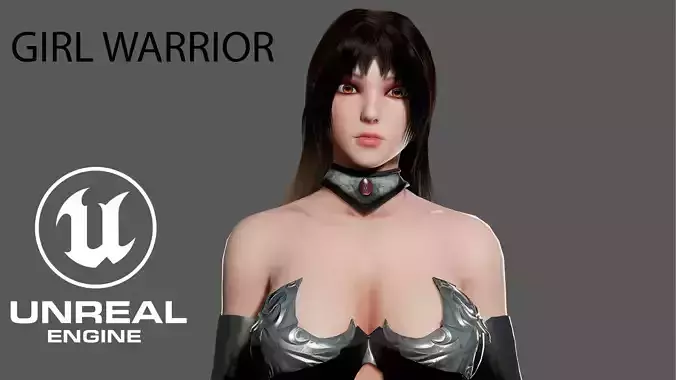 GirlWarrior woman in outfit