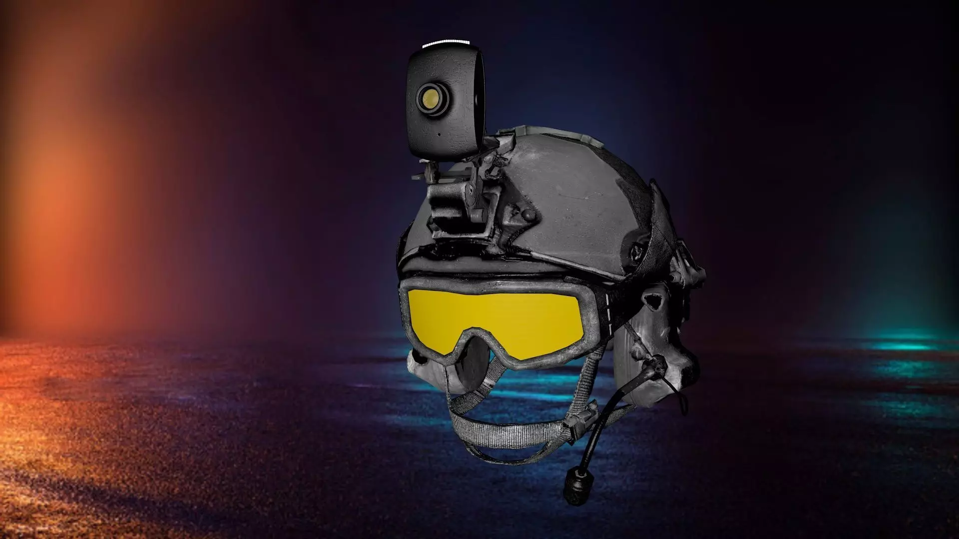 Soldier Helmet bulletproof 3D model Low-poly 3D model