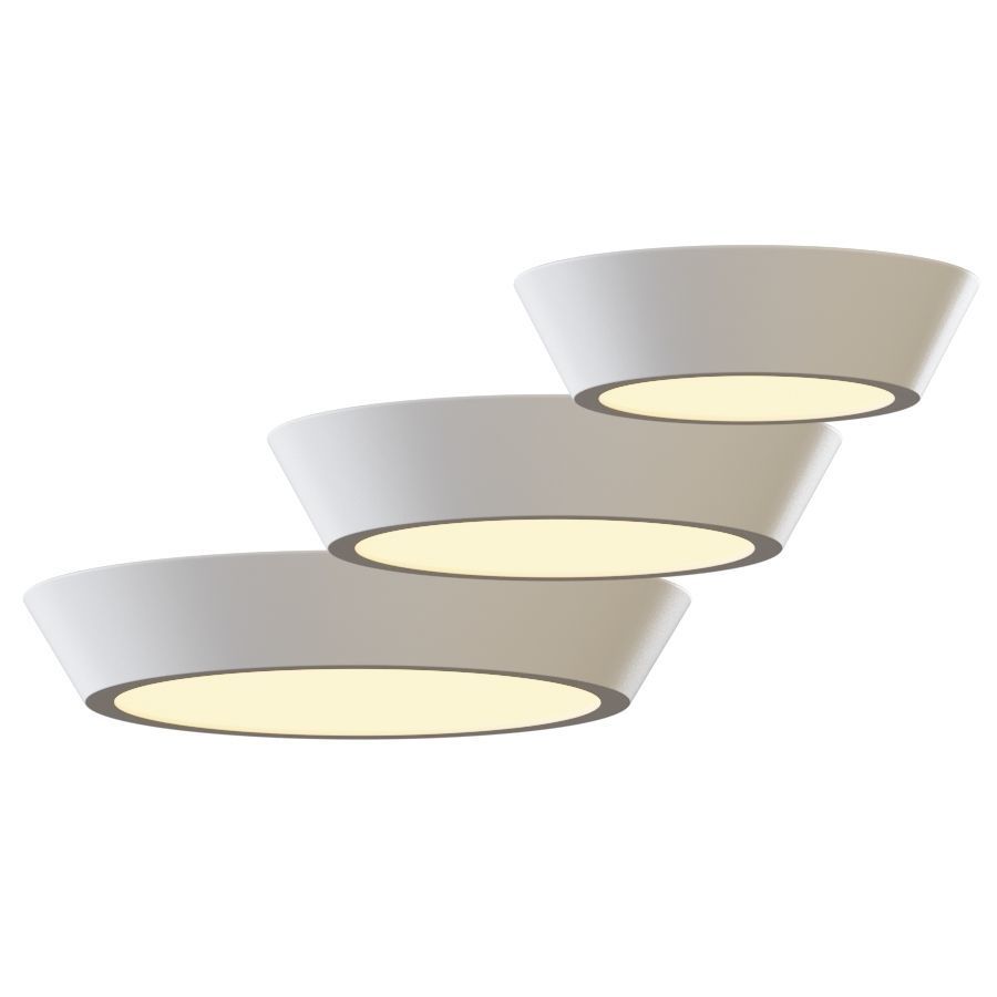 Oculus Ceiling Flush Light by Sonneman 3D model_2