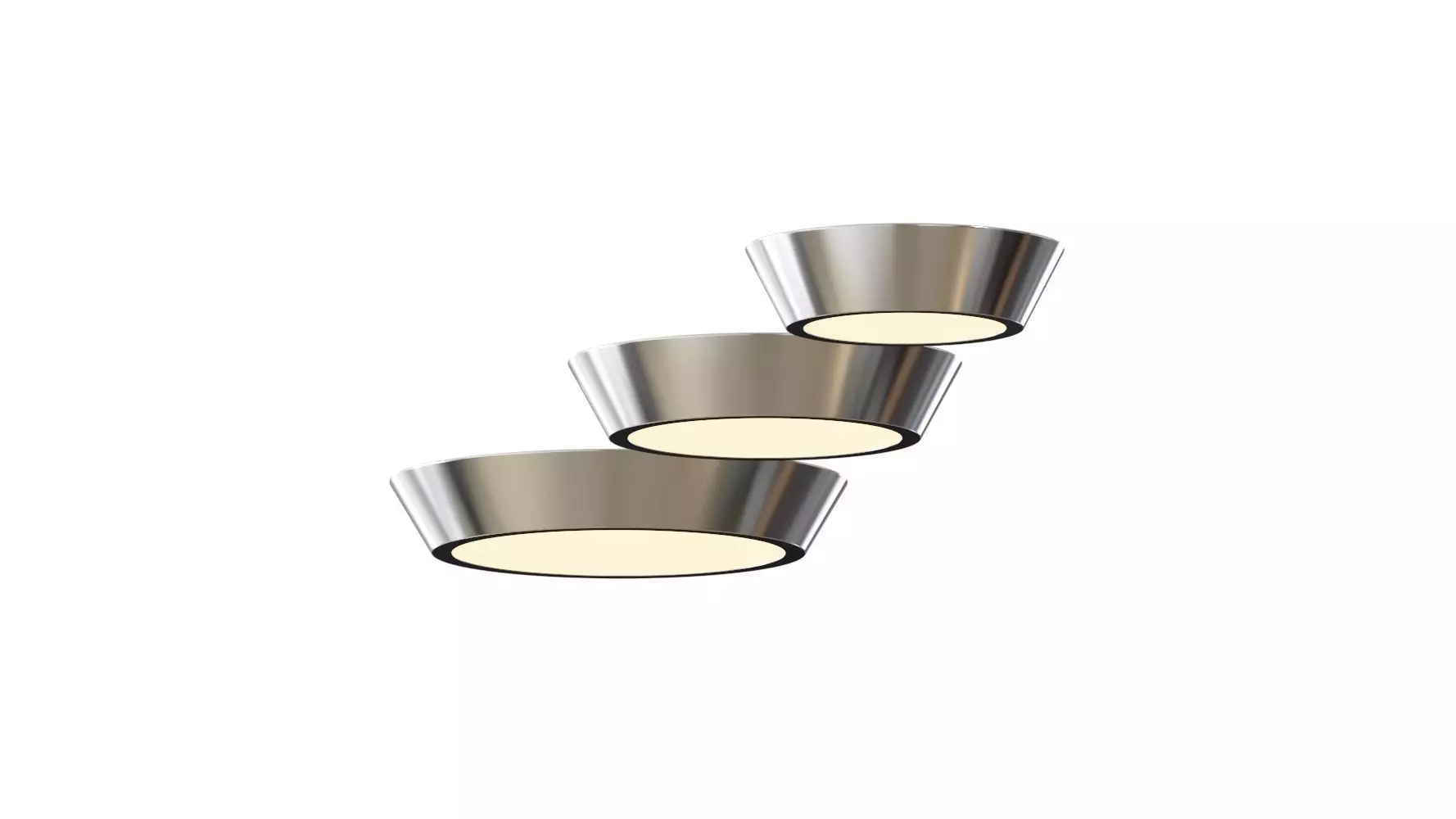 Oculus Ceiling Flush Light by Sonneman 3D model_0