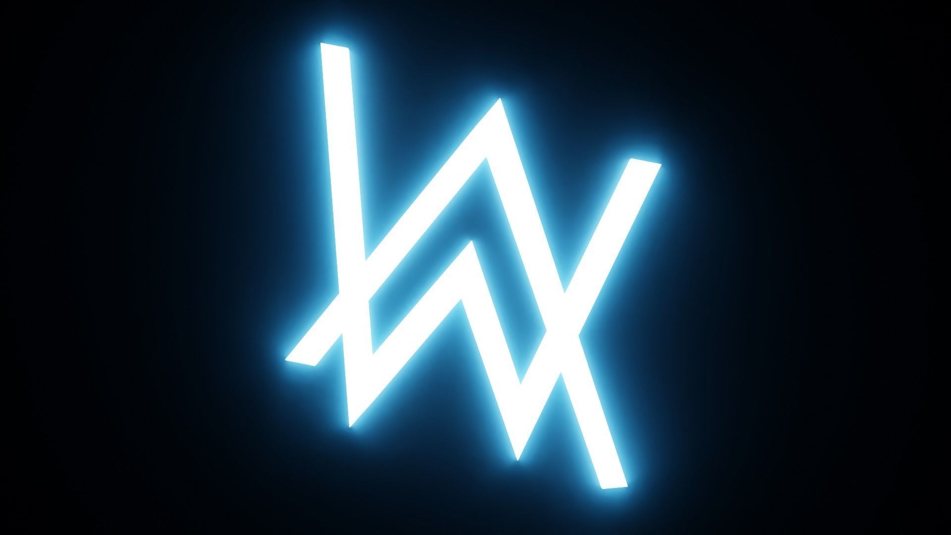 Alan Walker Logo Free 3D model_1