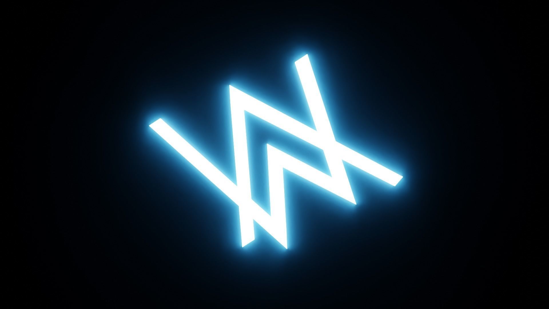 Alan Walker Logo Free 3D model_10