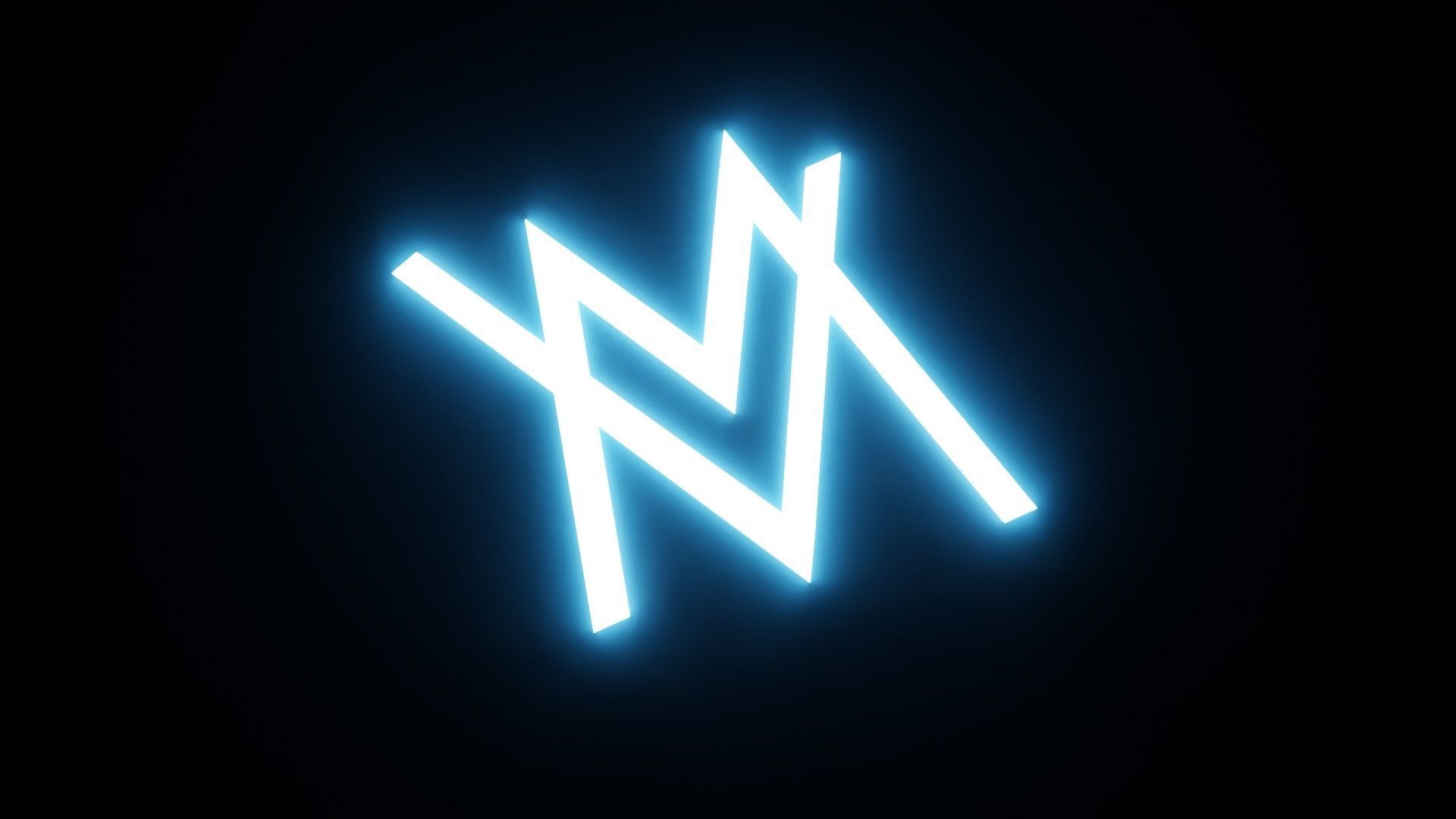 Alan Walker Logo Free 3D model_2